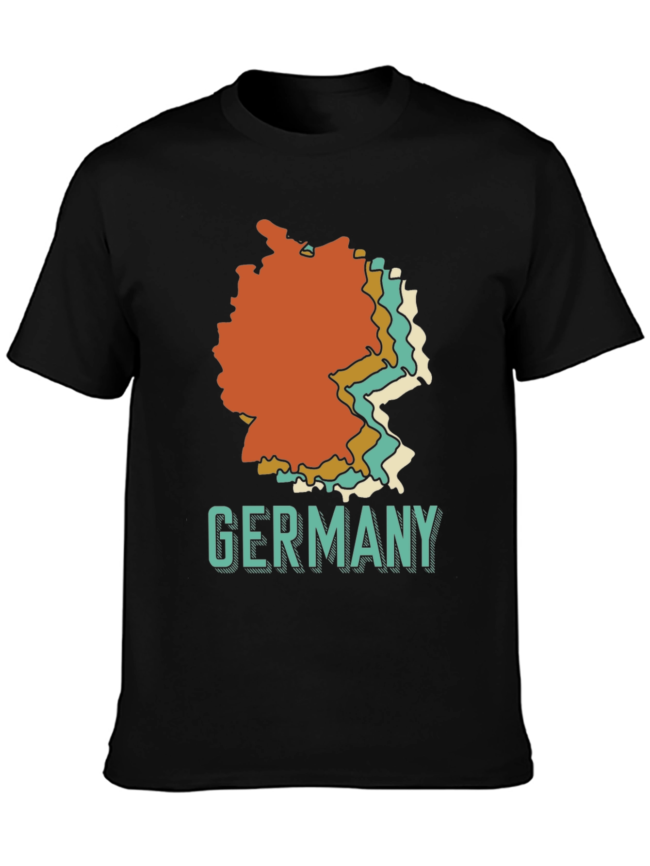 Germany Retro Map Graphic T-Shirt
