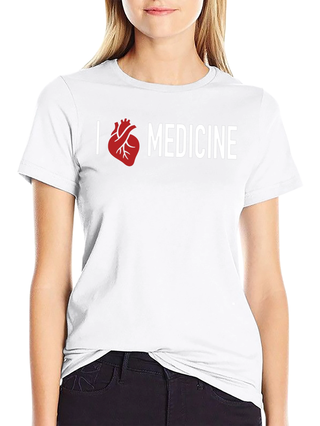 I Heart Medicine Graphic Tee - Black