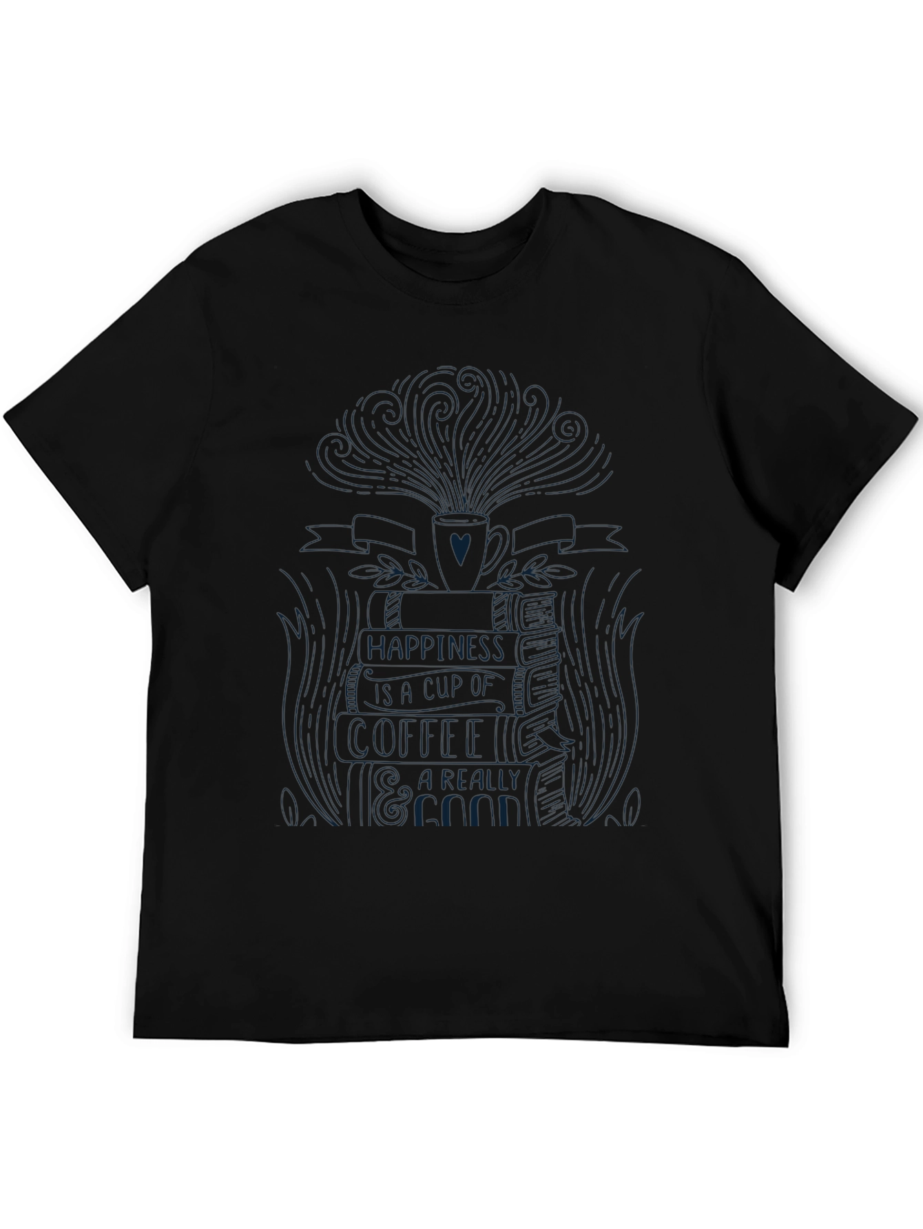Black Graphic Tee: Find Happiness Within T-Shirt