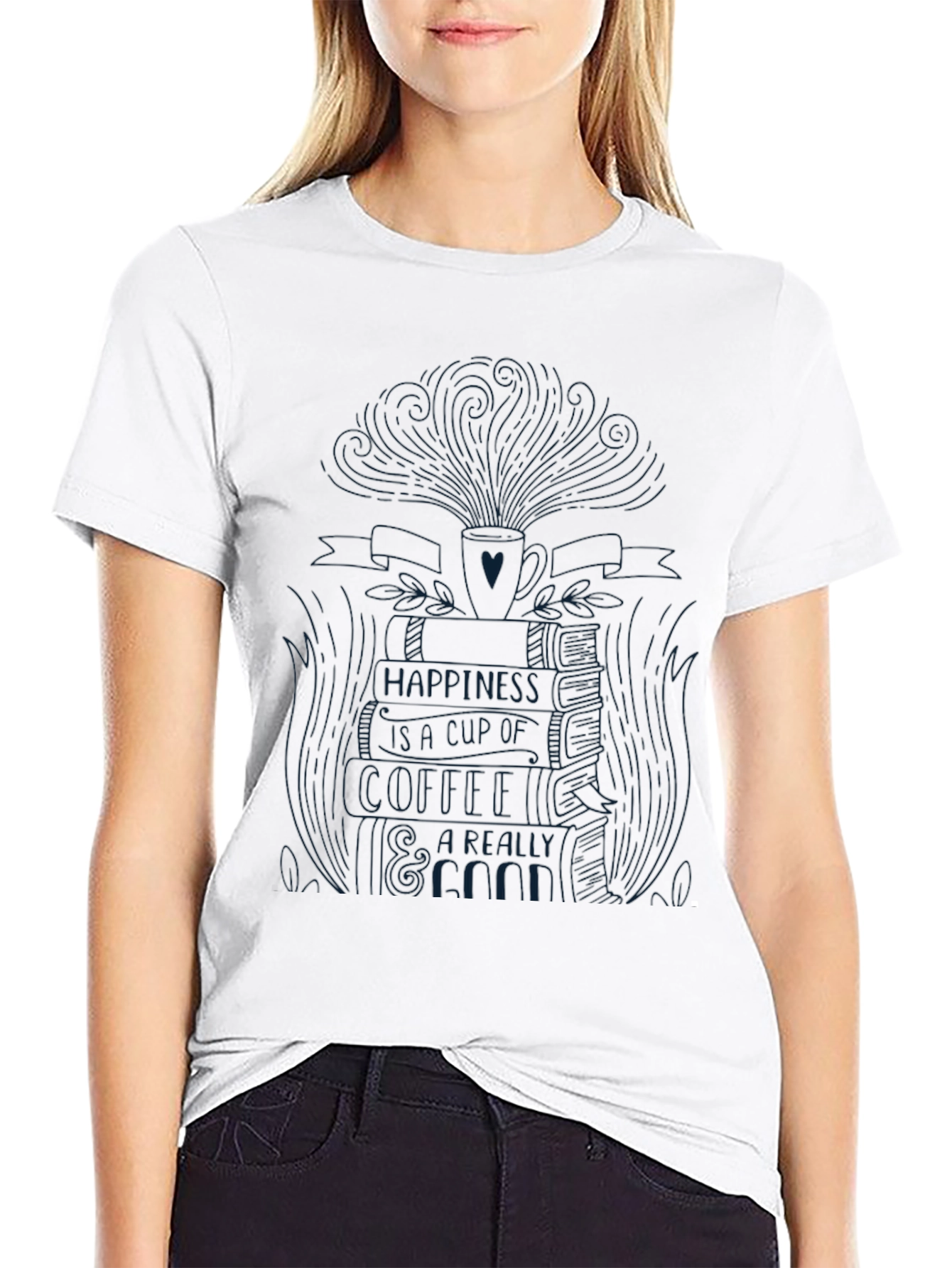 Black Graphic Tee: Find Happiness Within T-Shirt
