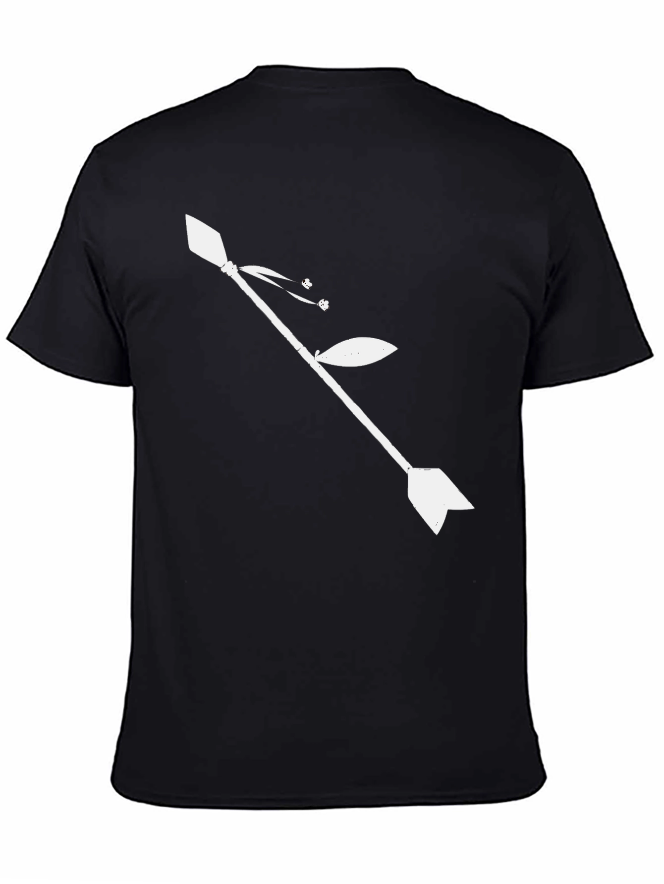 Stylish Arrow Graphic Black T-Shirt for Men