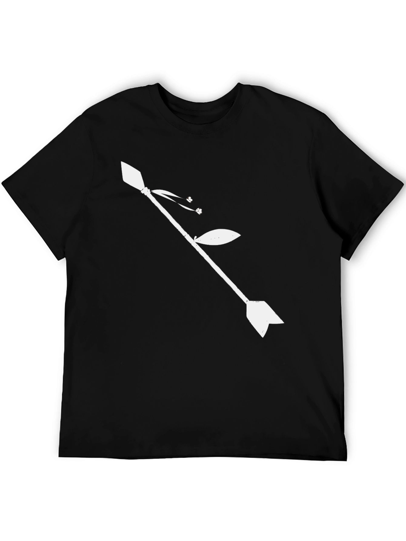 Stylish Arrow Graphic Black T-Shirt for Men