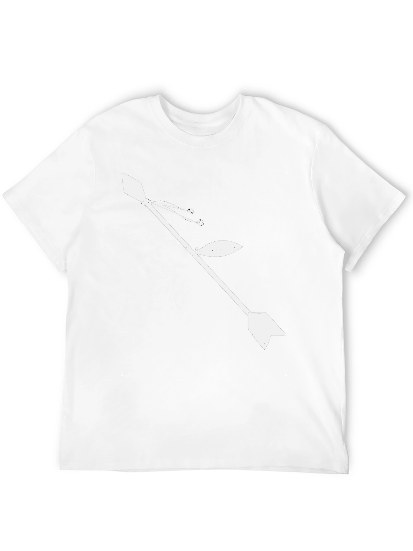 Stylish Arrow Graphic Black T-Shirt for Men