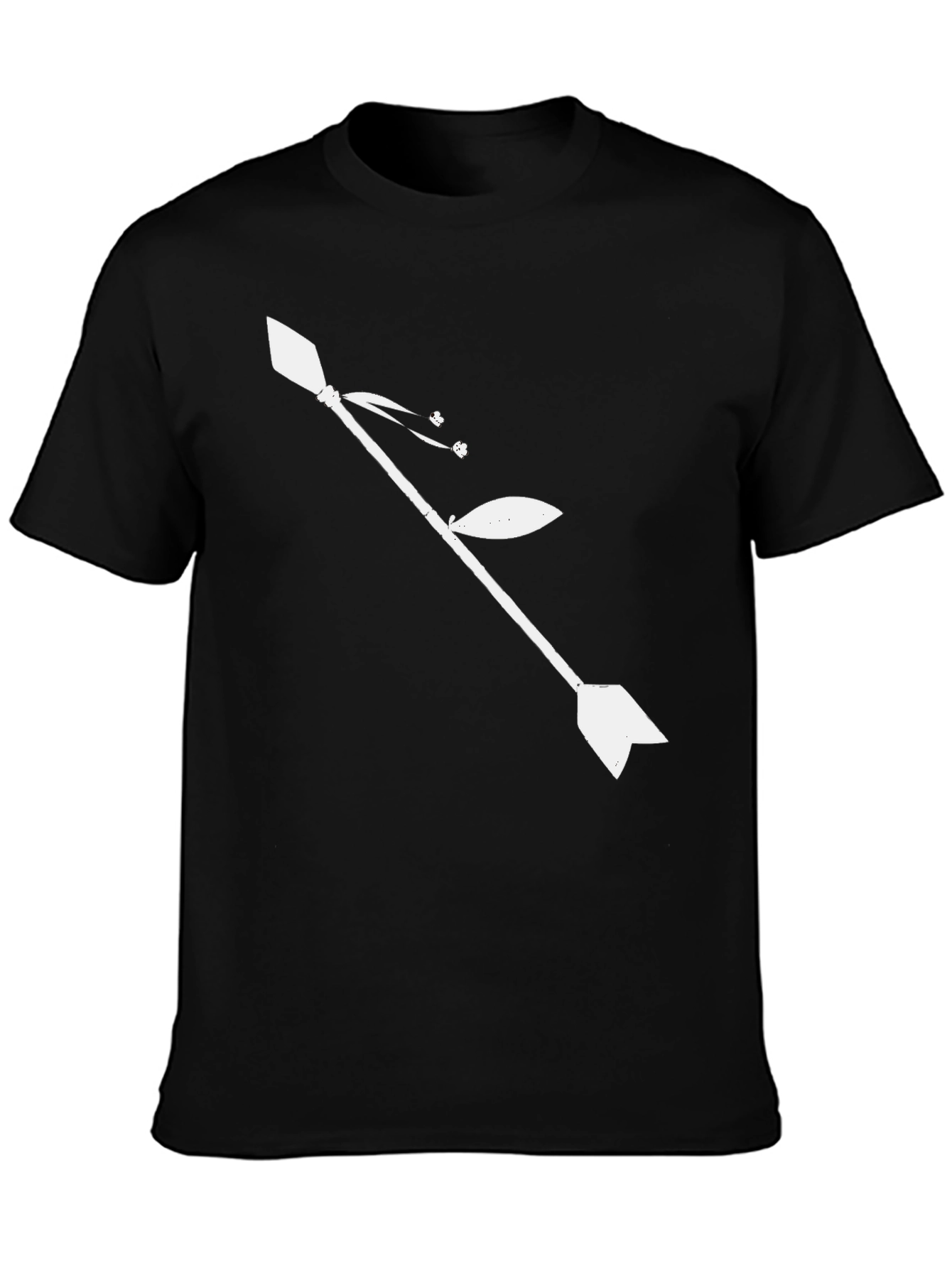 Stylish Arrow Graphic Black T-Shirt for Men