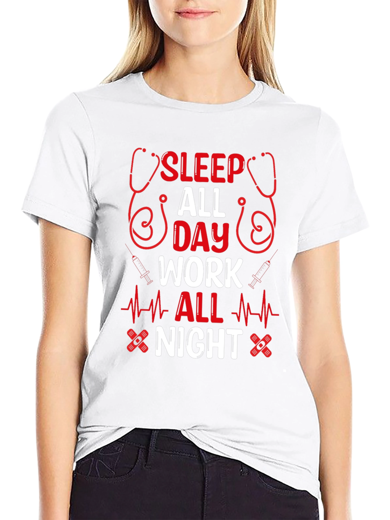 Sleep All Day Work All Night T-Shirt