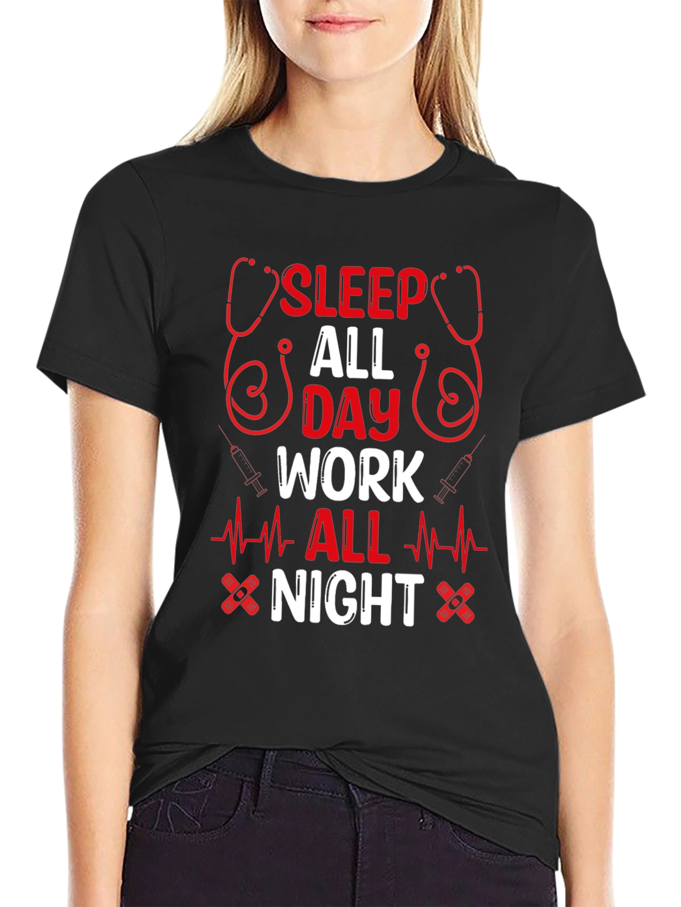 Sleep All Day Work All Night T-Shirt