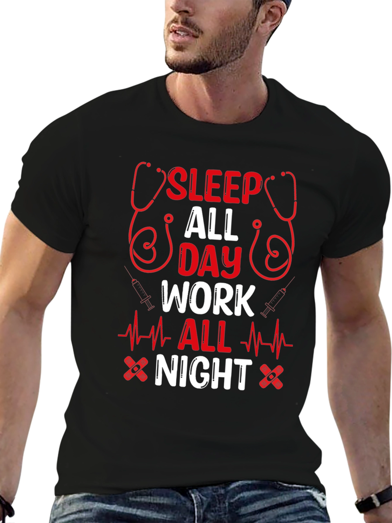Sleep All Day Work All Night T-Shirt