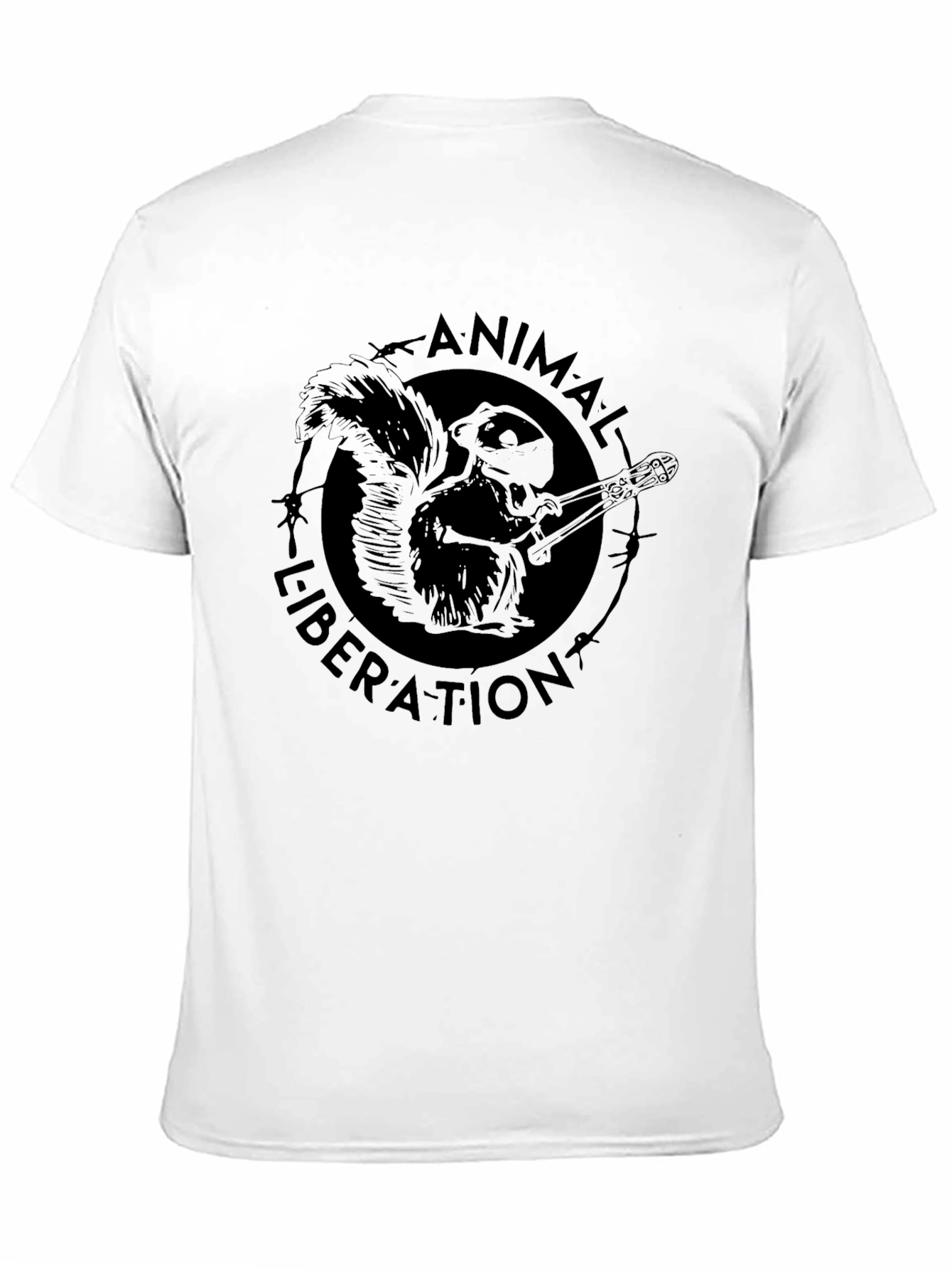 Animal Liberation Graphic Tee - Black Cotton