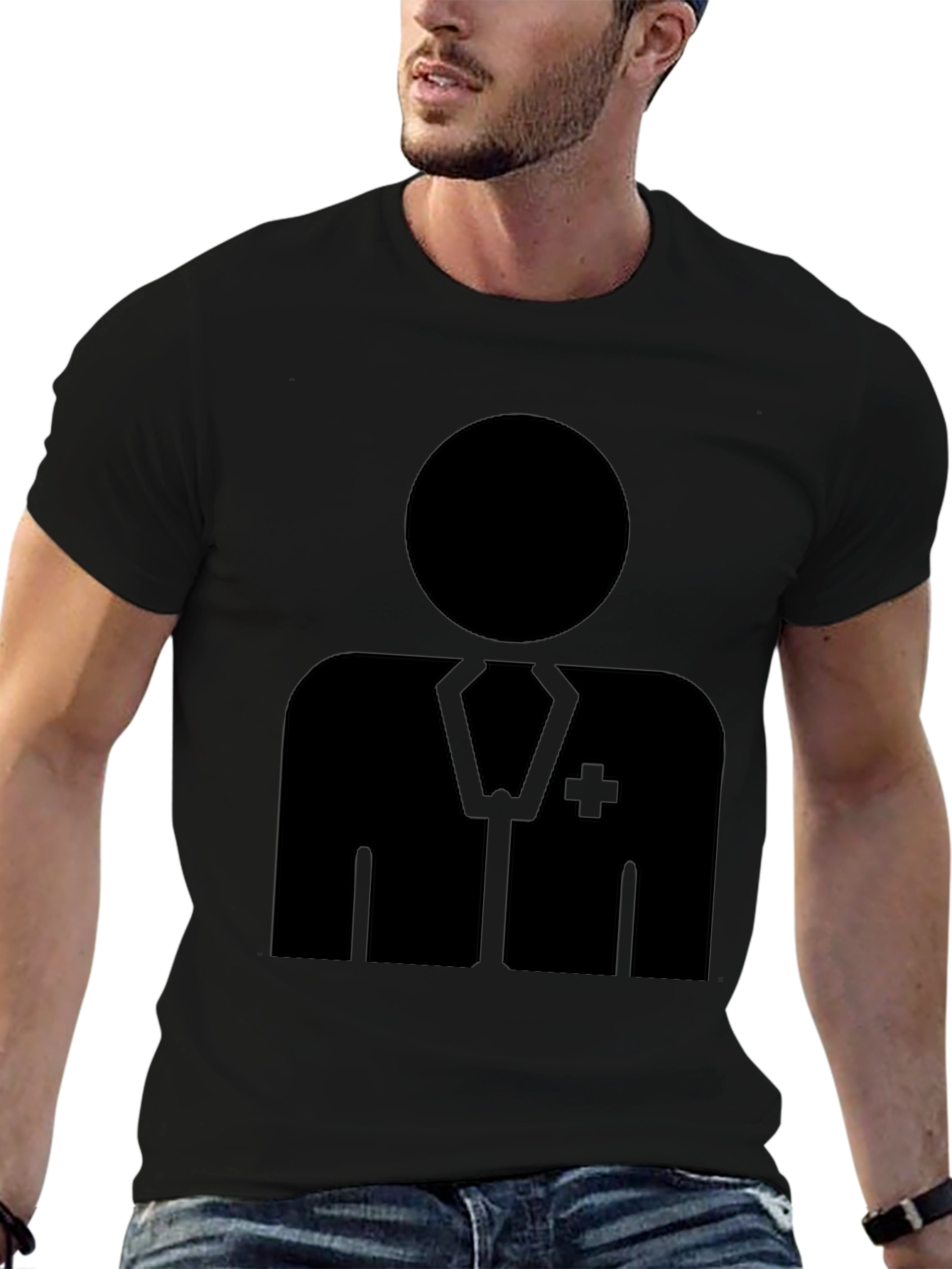 Doctor Graphic T-Shirt - Black
