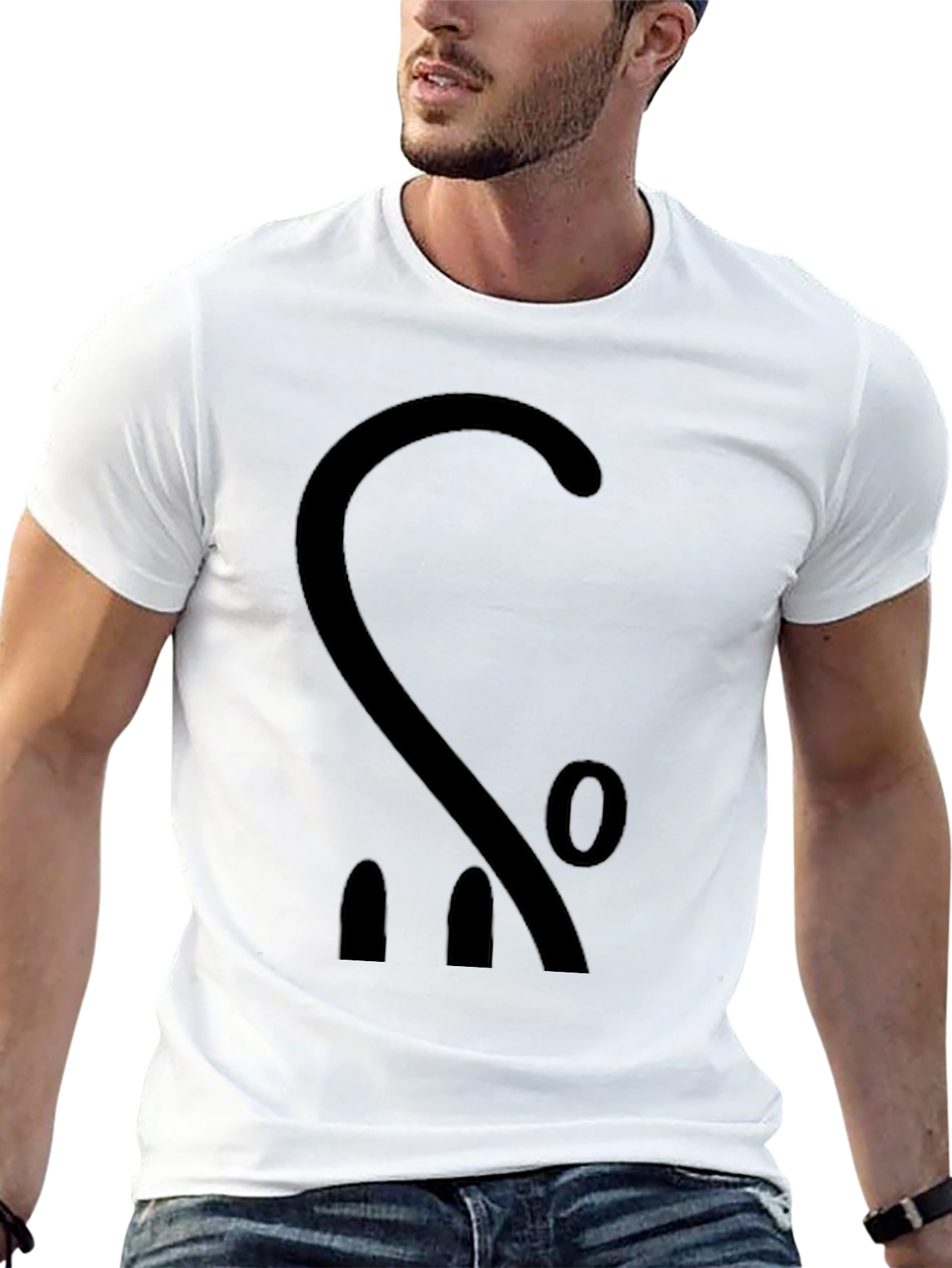 Abstract Black Graphic Tee - Modern Style
