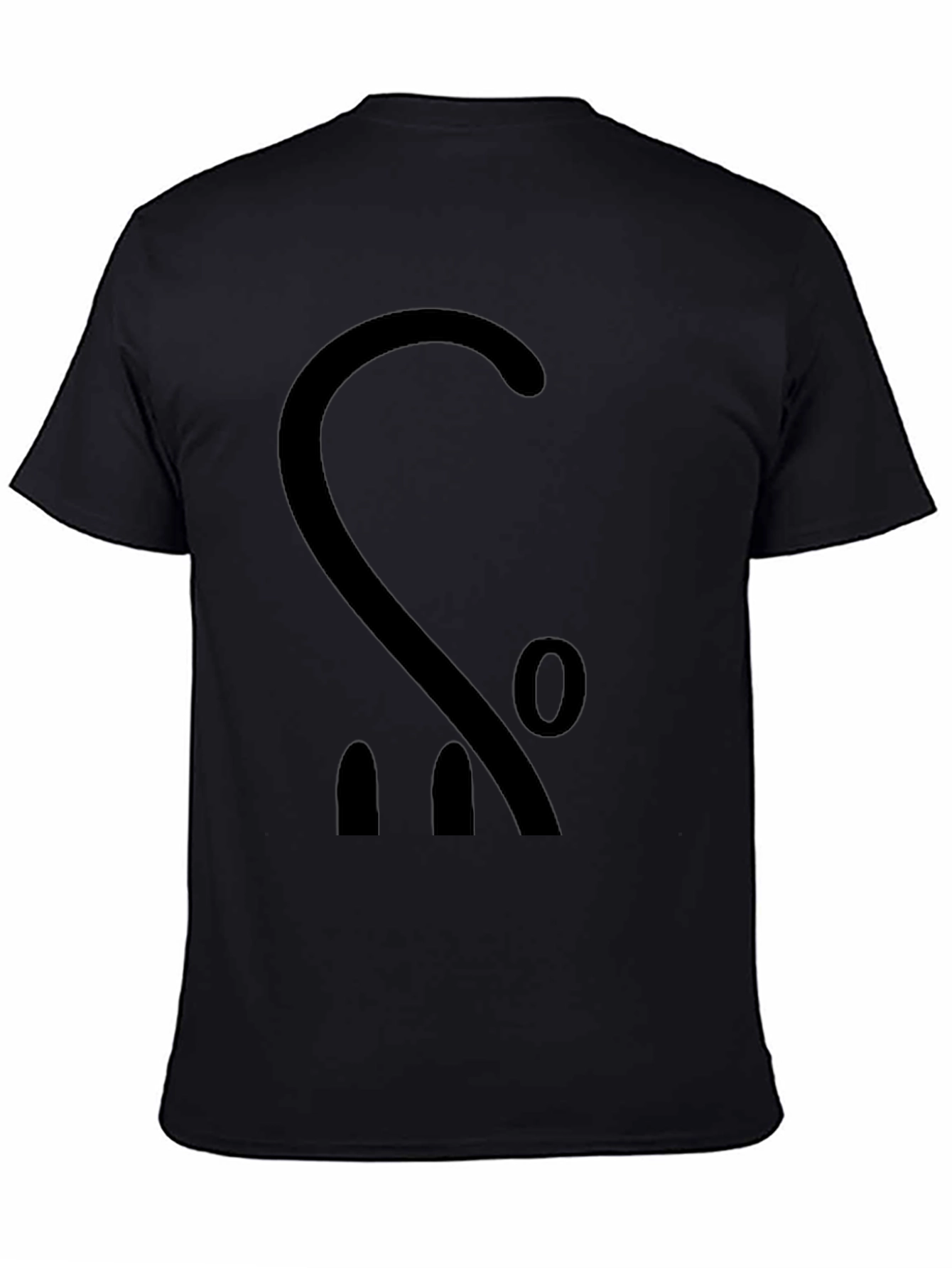 Abstract Black Graphic Tee - Modern Style