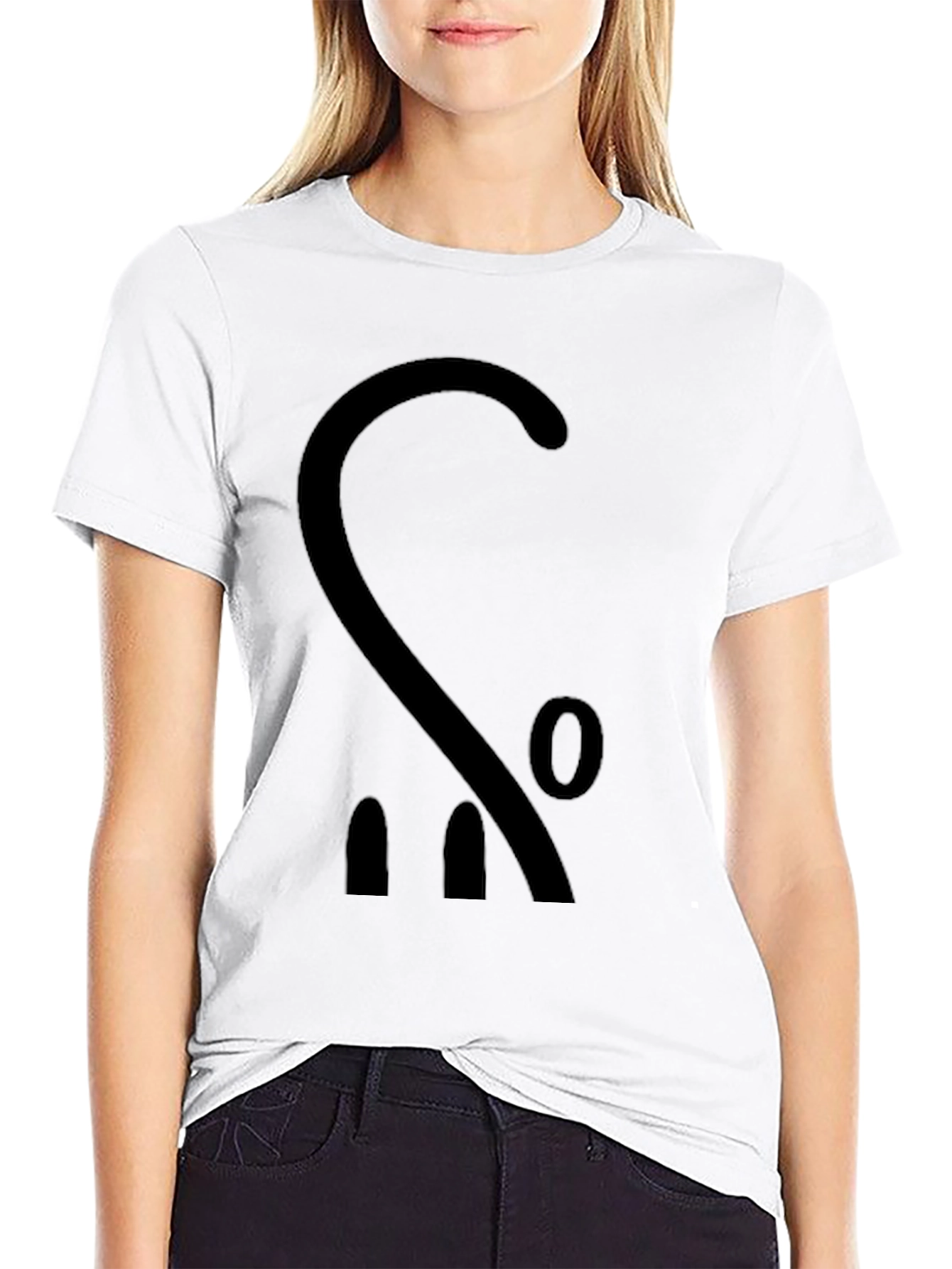 Abstract Black Graphic Tee - Modern Style