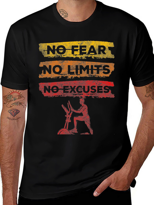 No Fear No Limits No Excuses T-Shirt