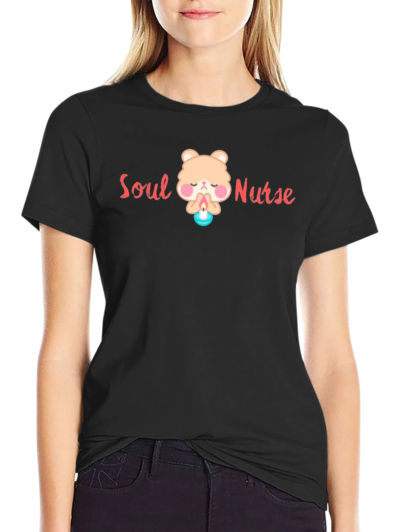Soul Nurse Graphic T-Shirt- Cute Bear Design