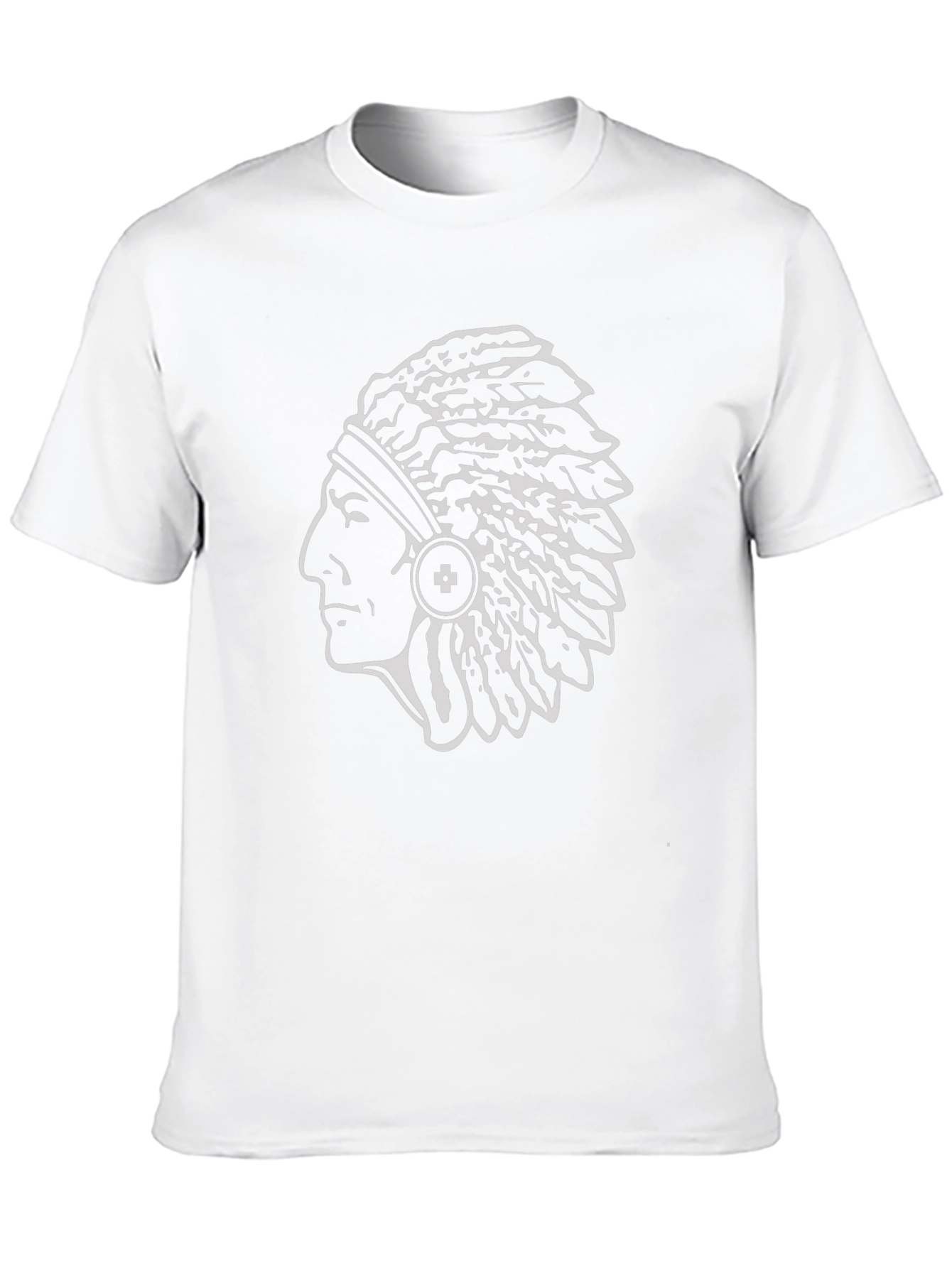 Chief Head T-Shirt - Black Cotton Graphic Tee