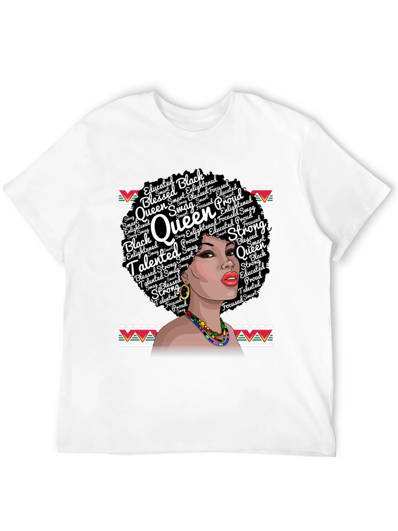 Black Queen T-Shirt - Educated Blessed Strong