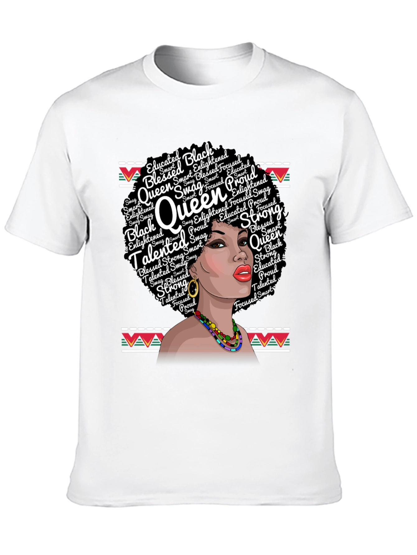 Black Queen T-Shirt - Educated Blessed Strong