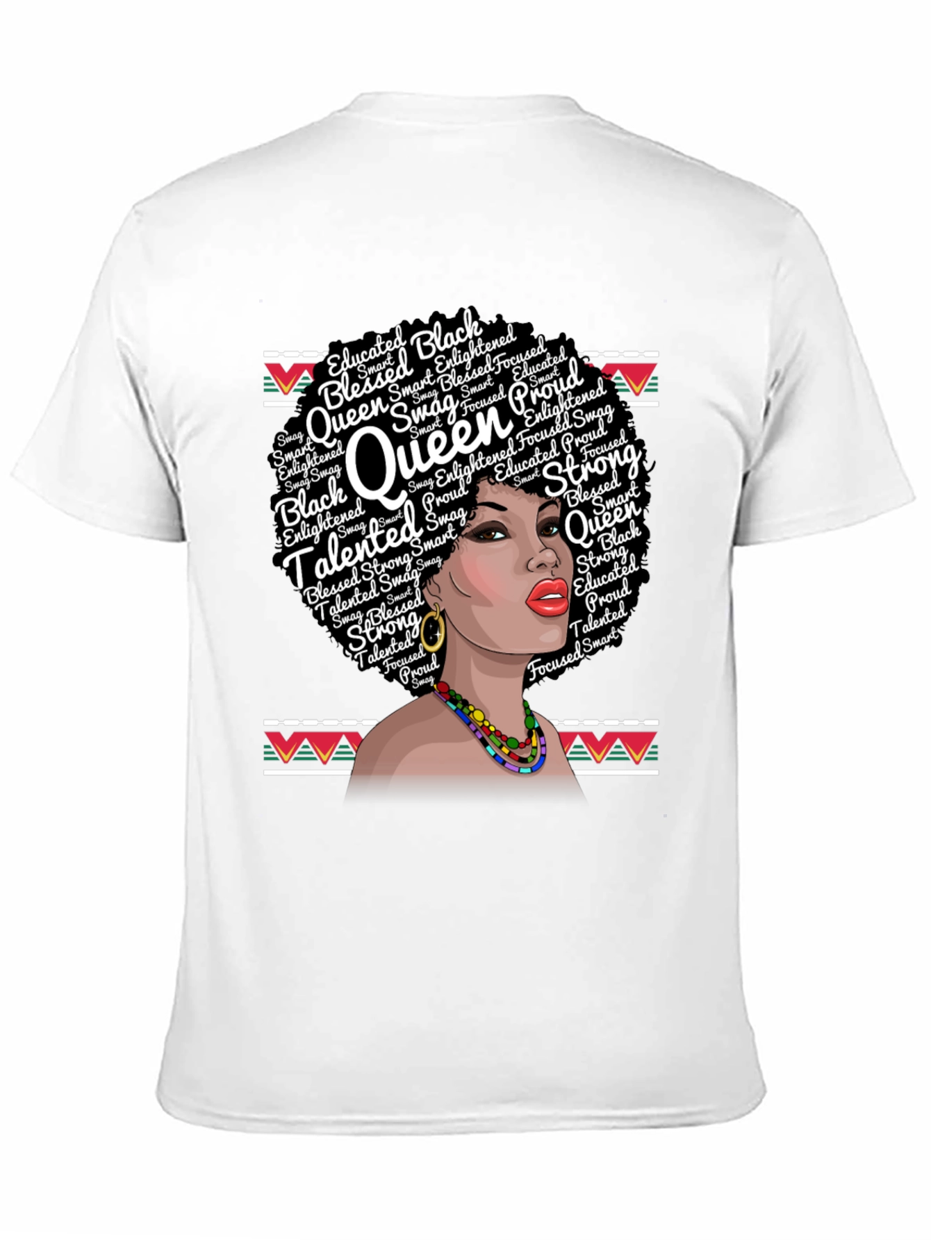 Black Queen T-Shirt - Educated Blessed Strong