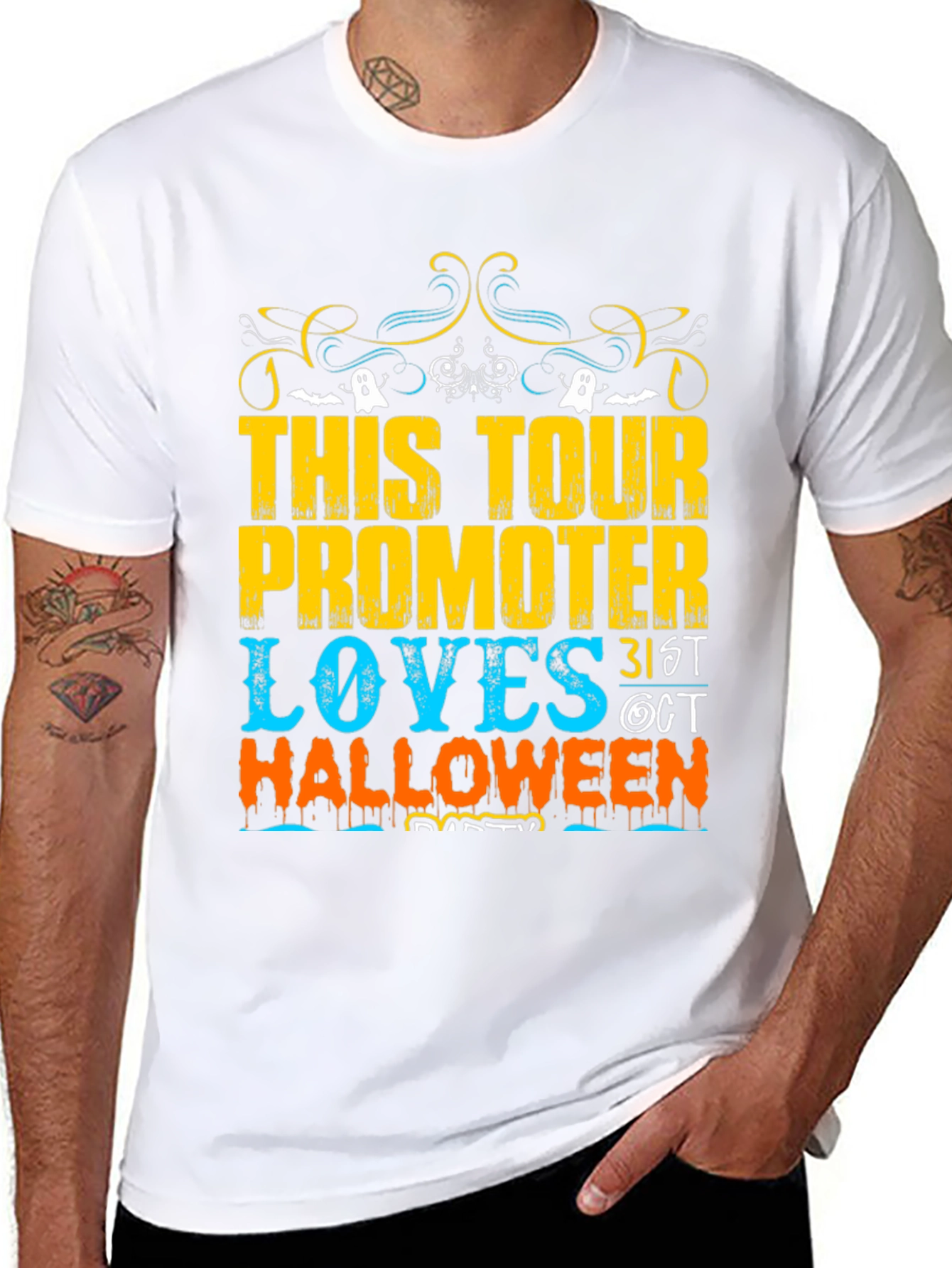 Halloween Tour Promoter Graphic T-Shirt