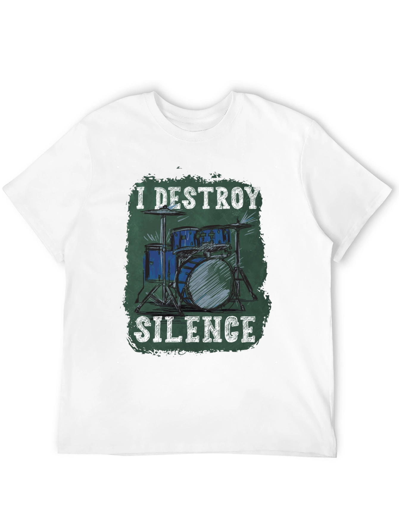I Destroy Silence Drum Set Graphic Tee