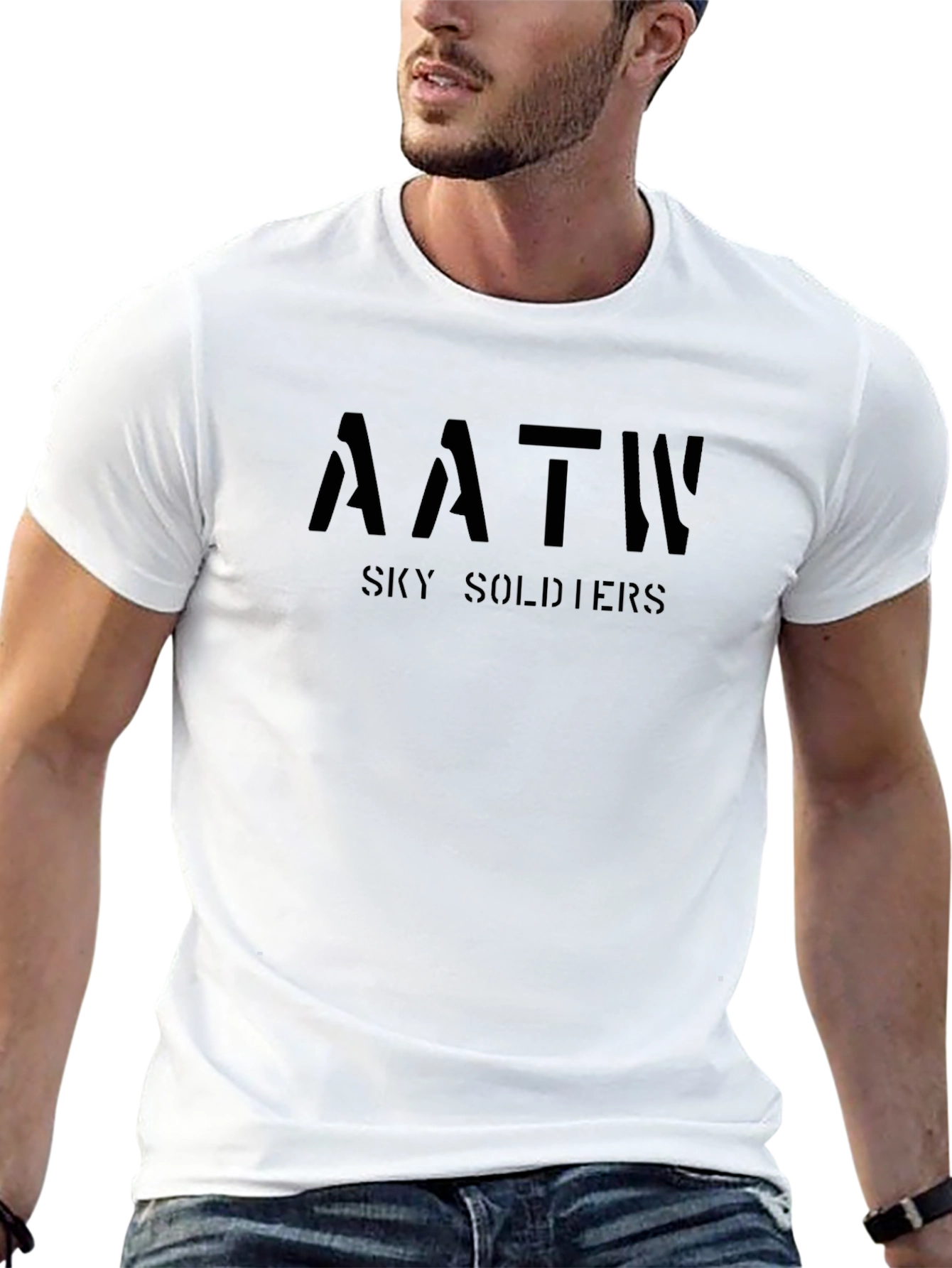 AATW Sky Soldiers Black Graphic T-Shirt