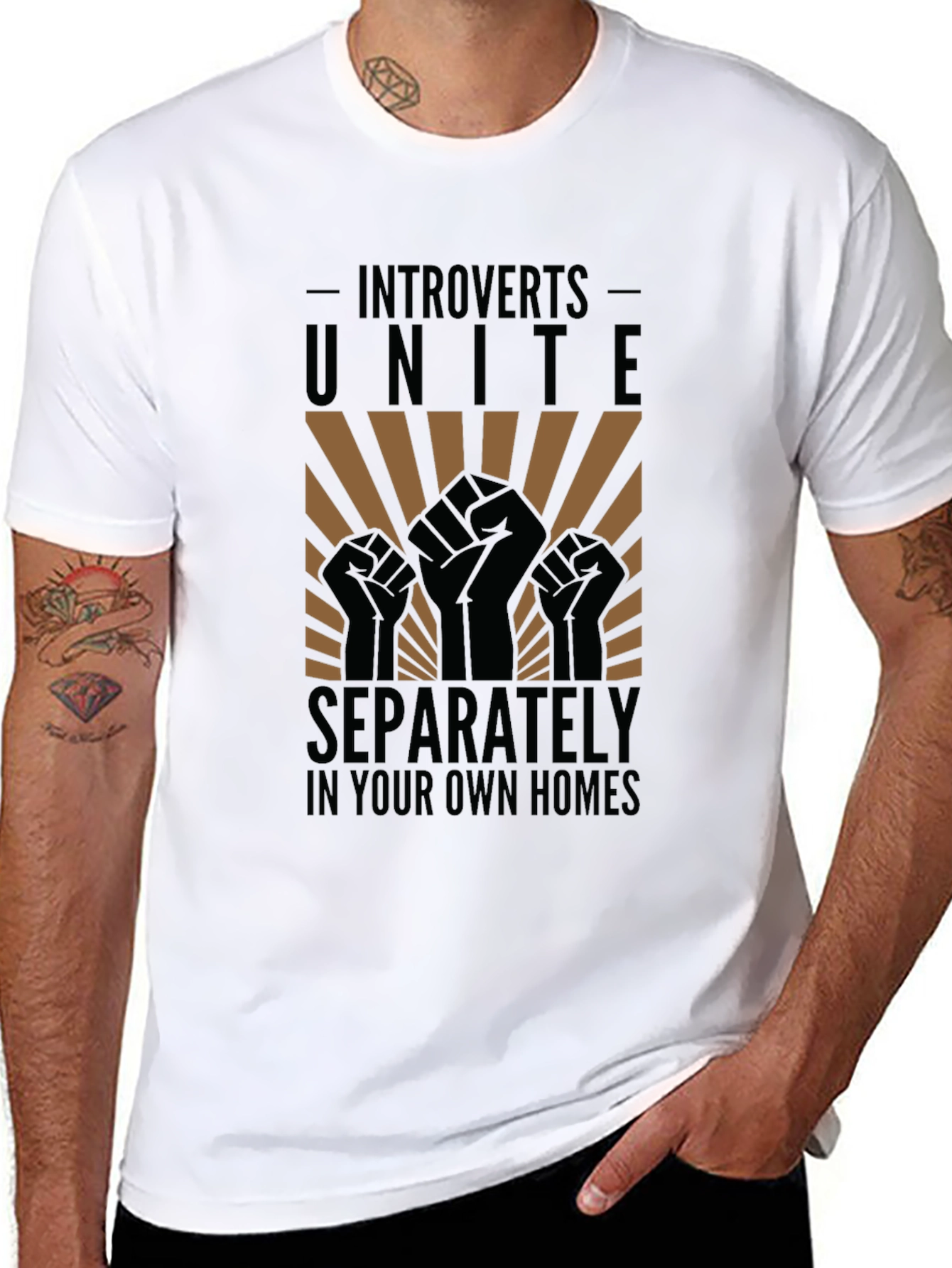 Introverts Unite Separately T-Shirt