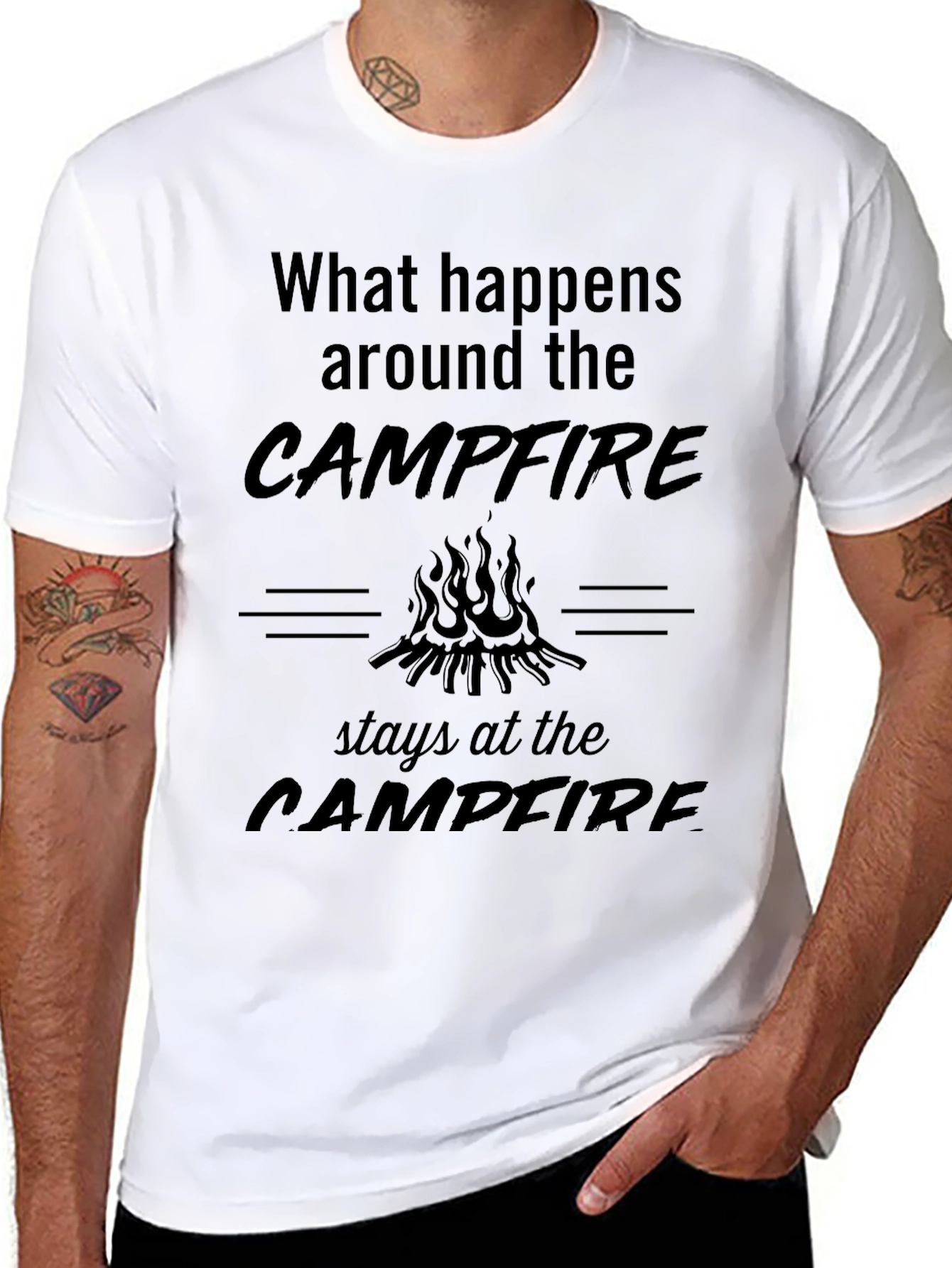Campfire Secrets T-Shirt - Stay Cozy & Confidential