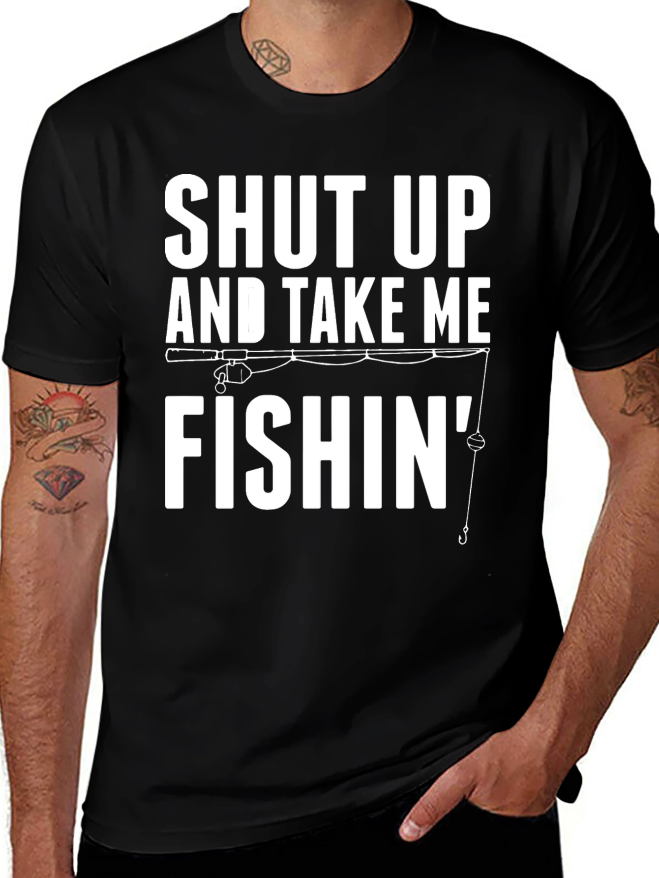 Shut Up And Take Me Fishin Graphic Tee