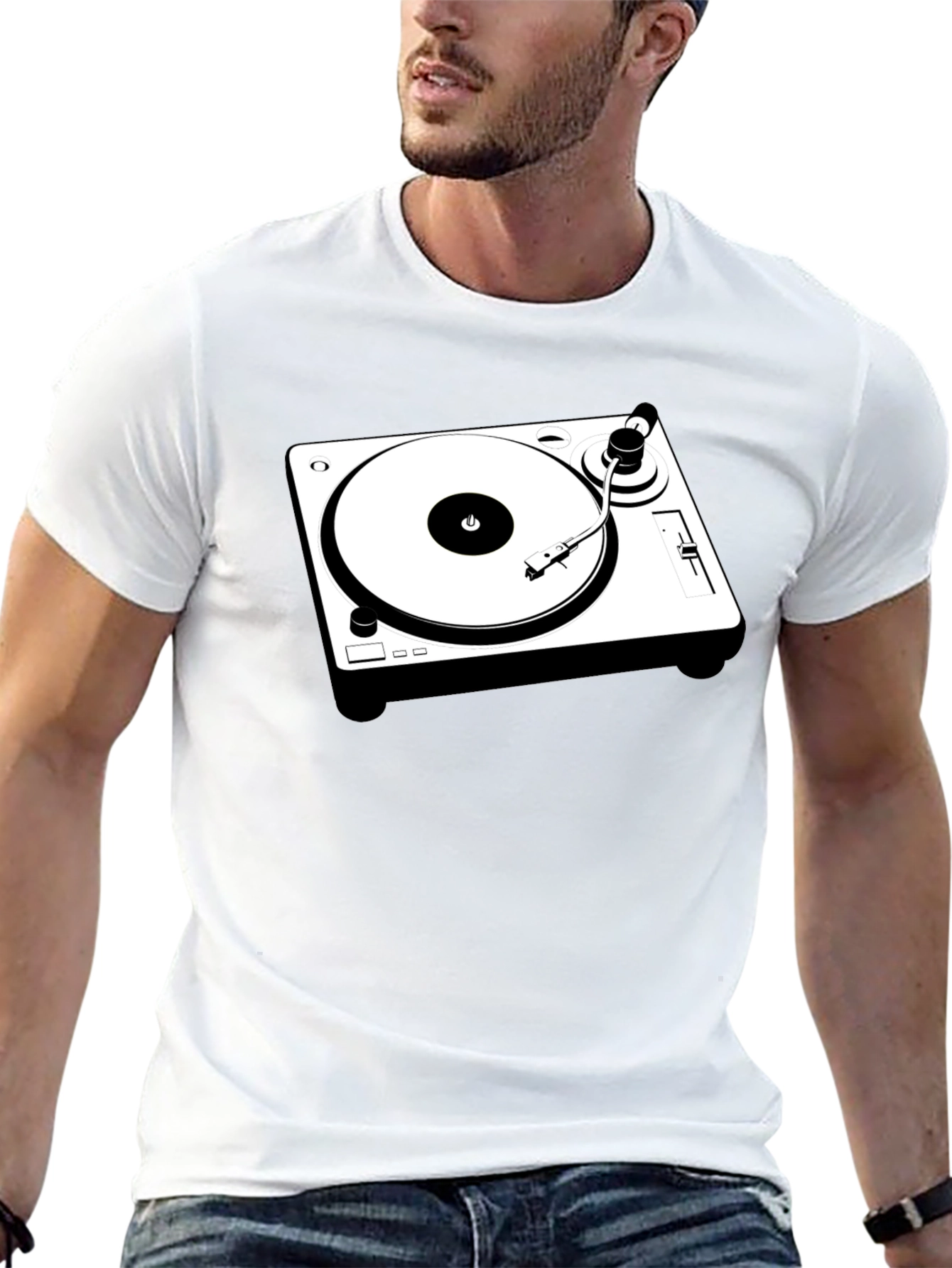 DJ Turntable Graphic T-Shirt