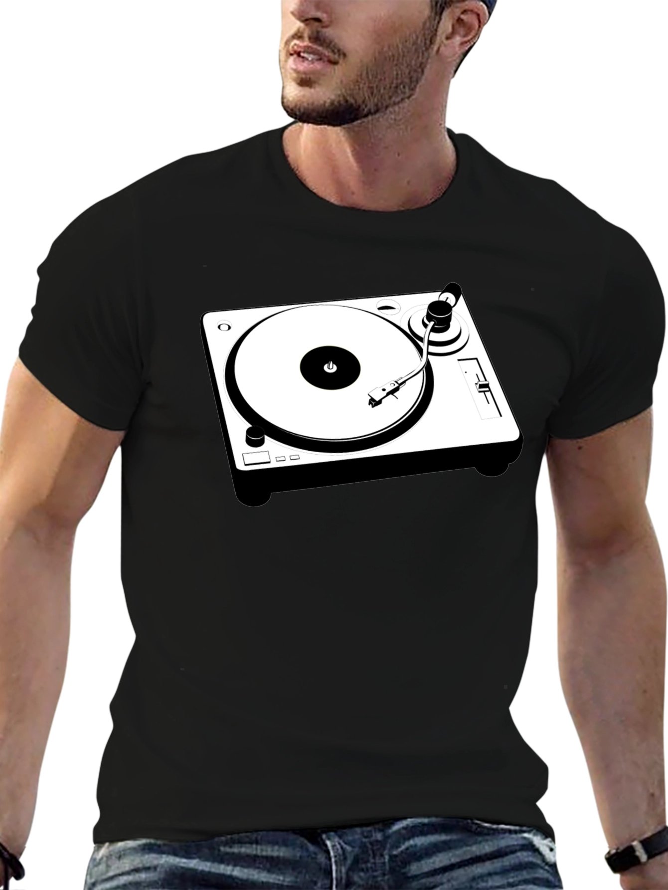 DJ Turntable Graphic T-Shirt
