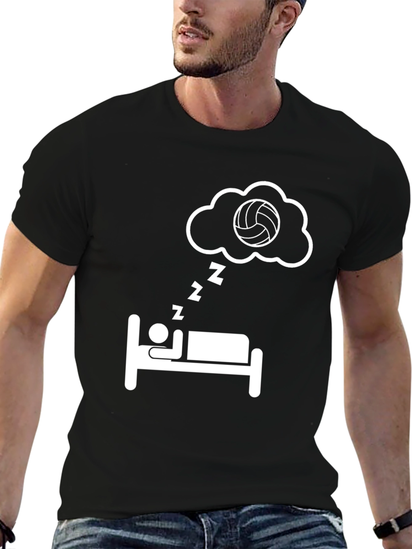 Volleyball Dream T-Shirt - Sporty Sleeper Tee