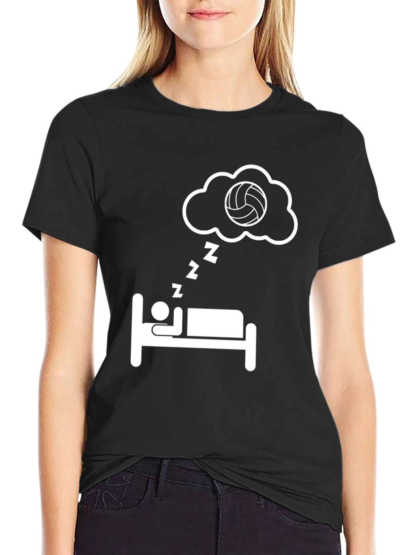 Volleyball Dream T-Shirt - Sporty Sleeper Tee