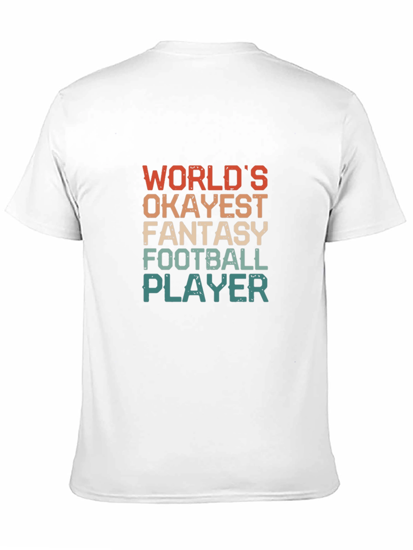 Worlds Okayest Fantasy Football Player Black T-Shirt