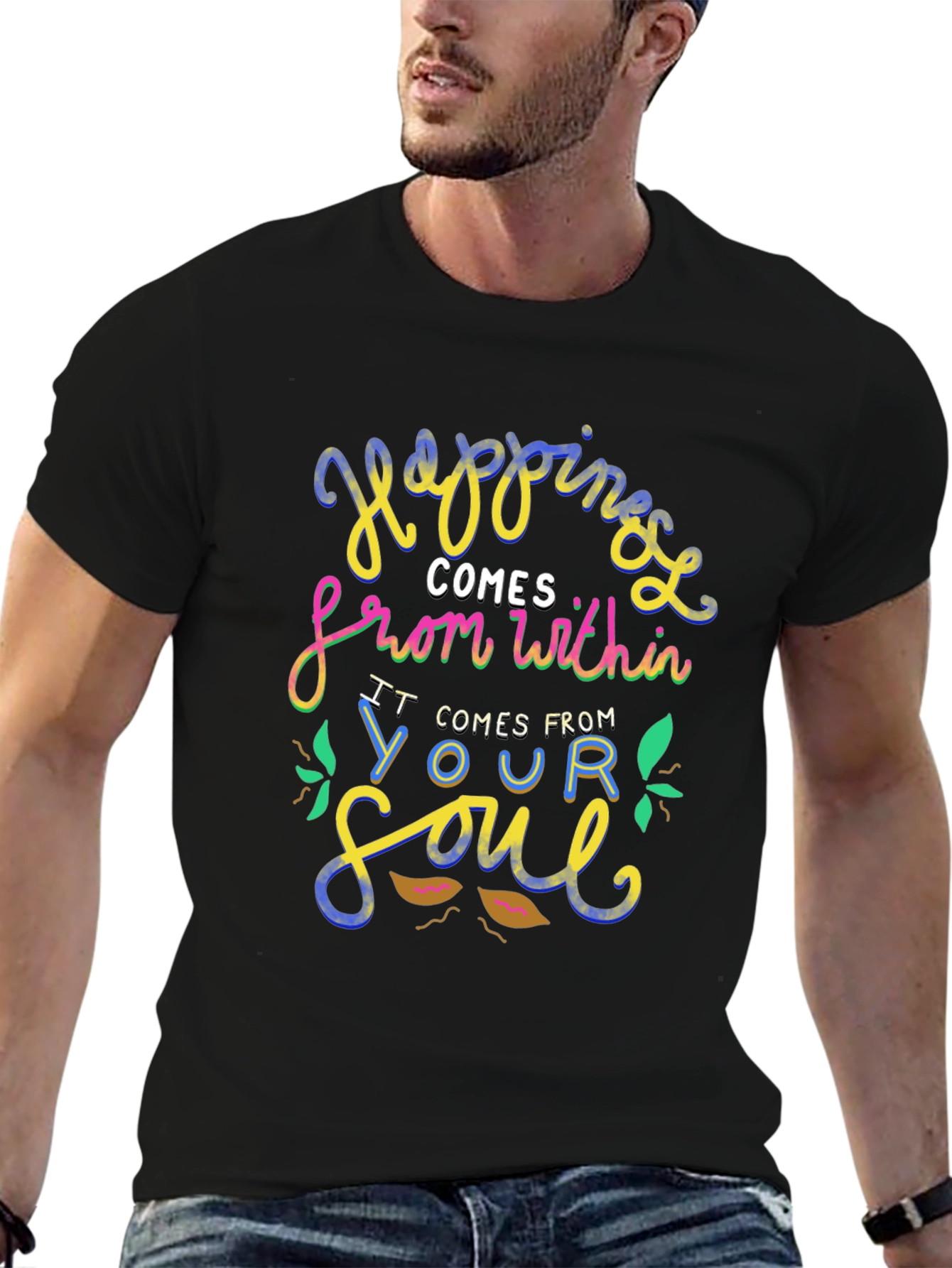 Happiness Within T-Shirt - Soulful Graphic Tee
