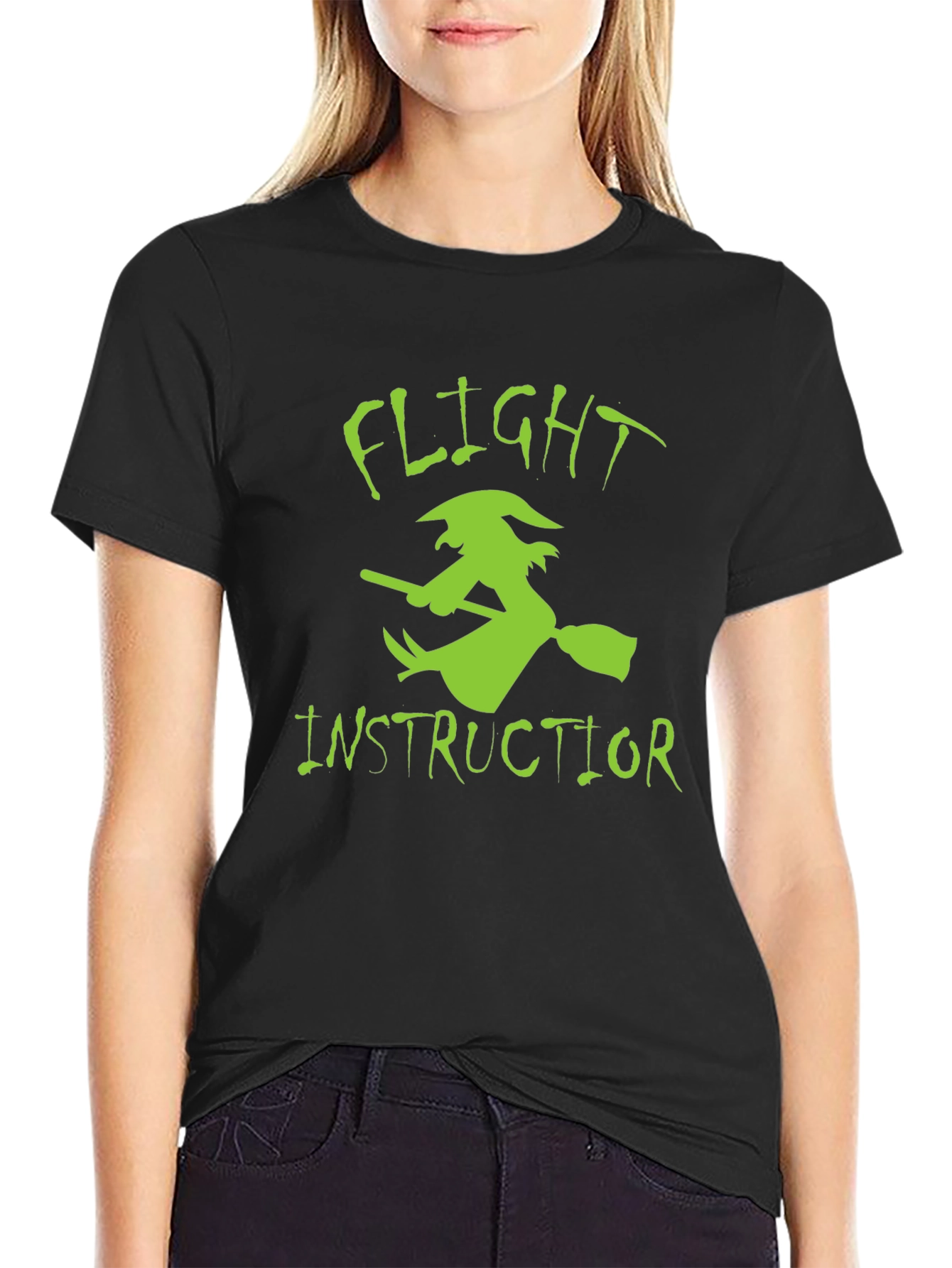 Flight Instructor Witch Graphic Tee - Halloween
