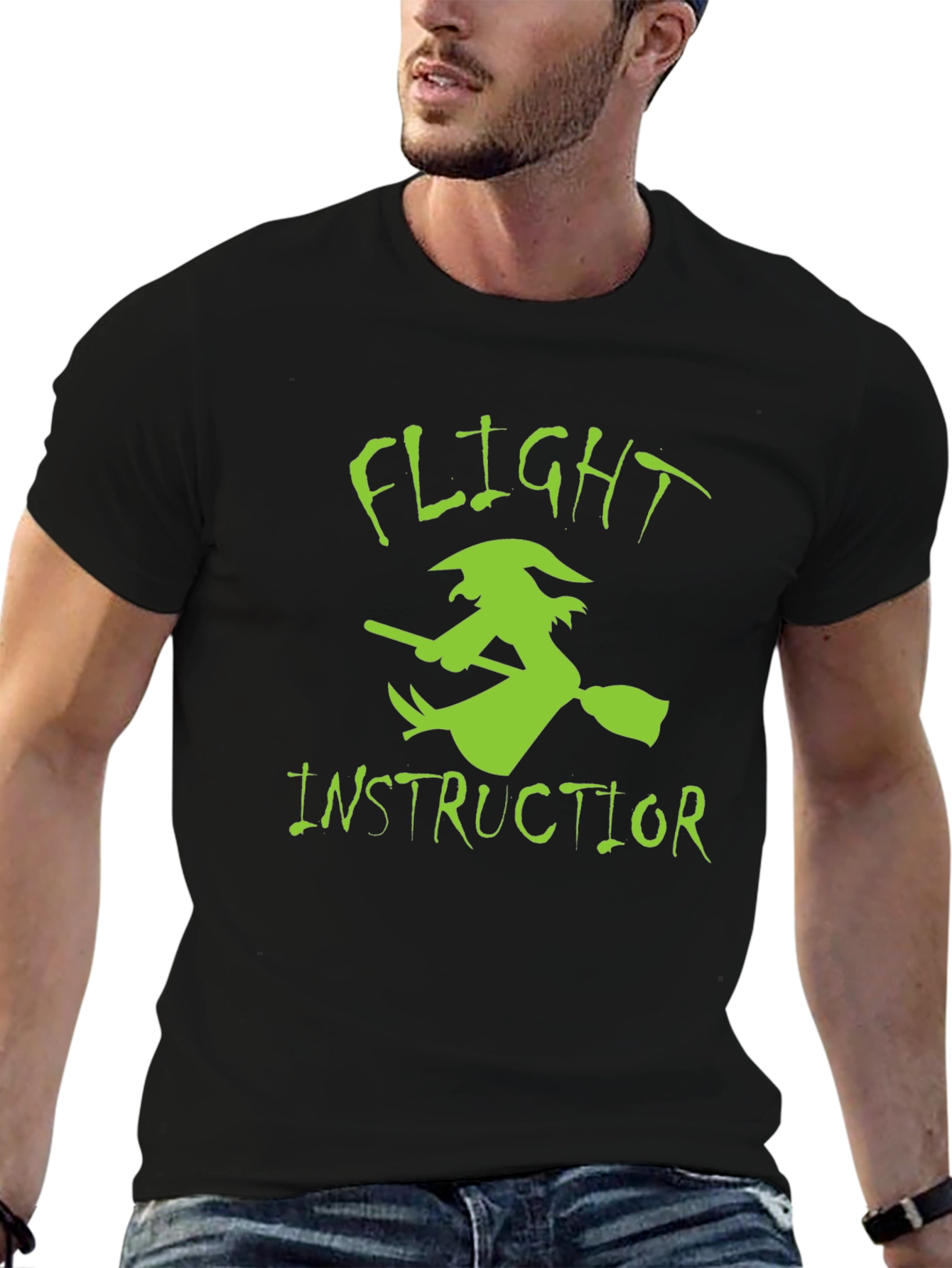 Flight Instructor Witch Graphic Tee - Halloween
