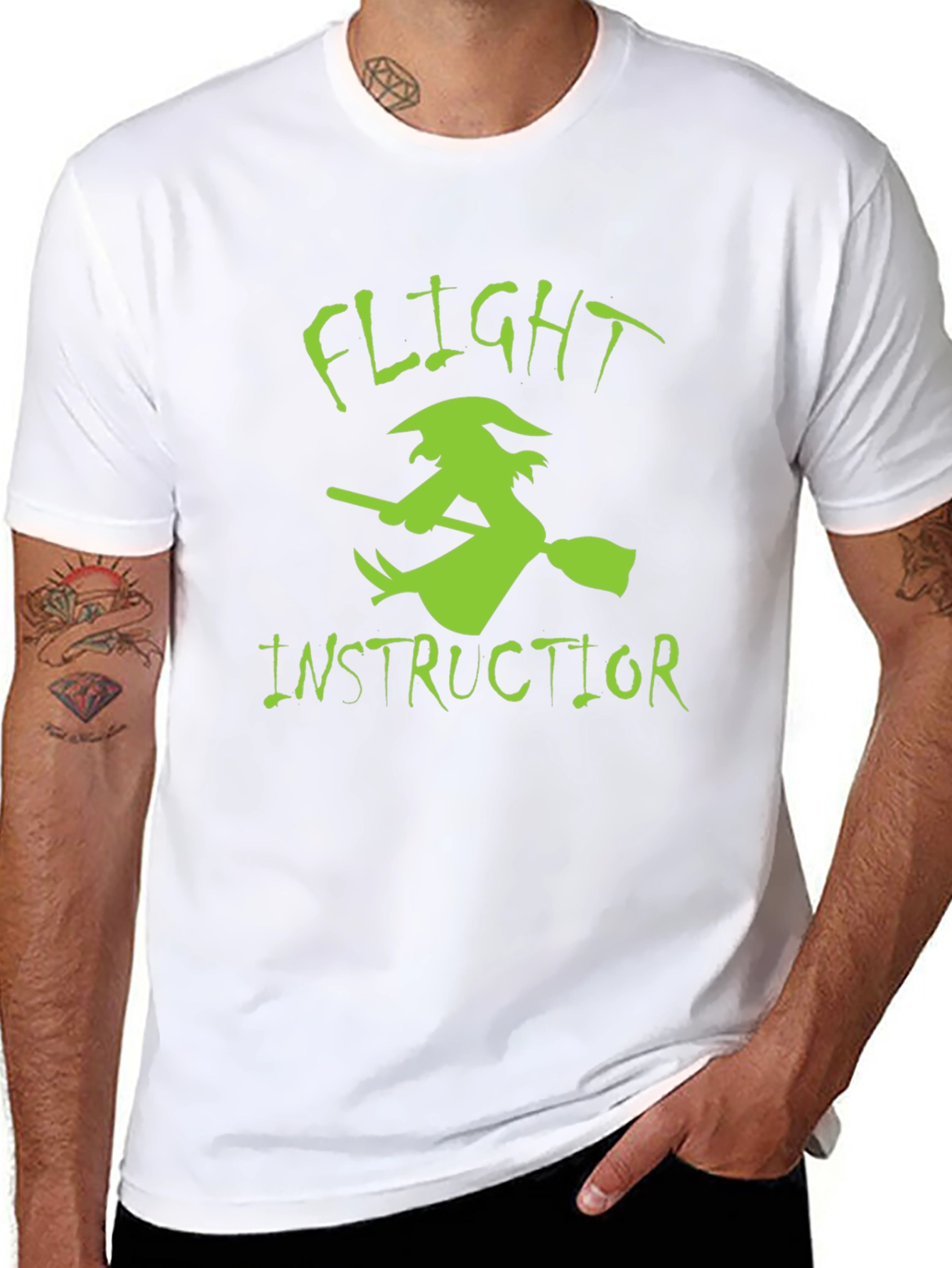 Flight Instructor Witch Graphic Tee - Halloween