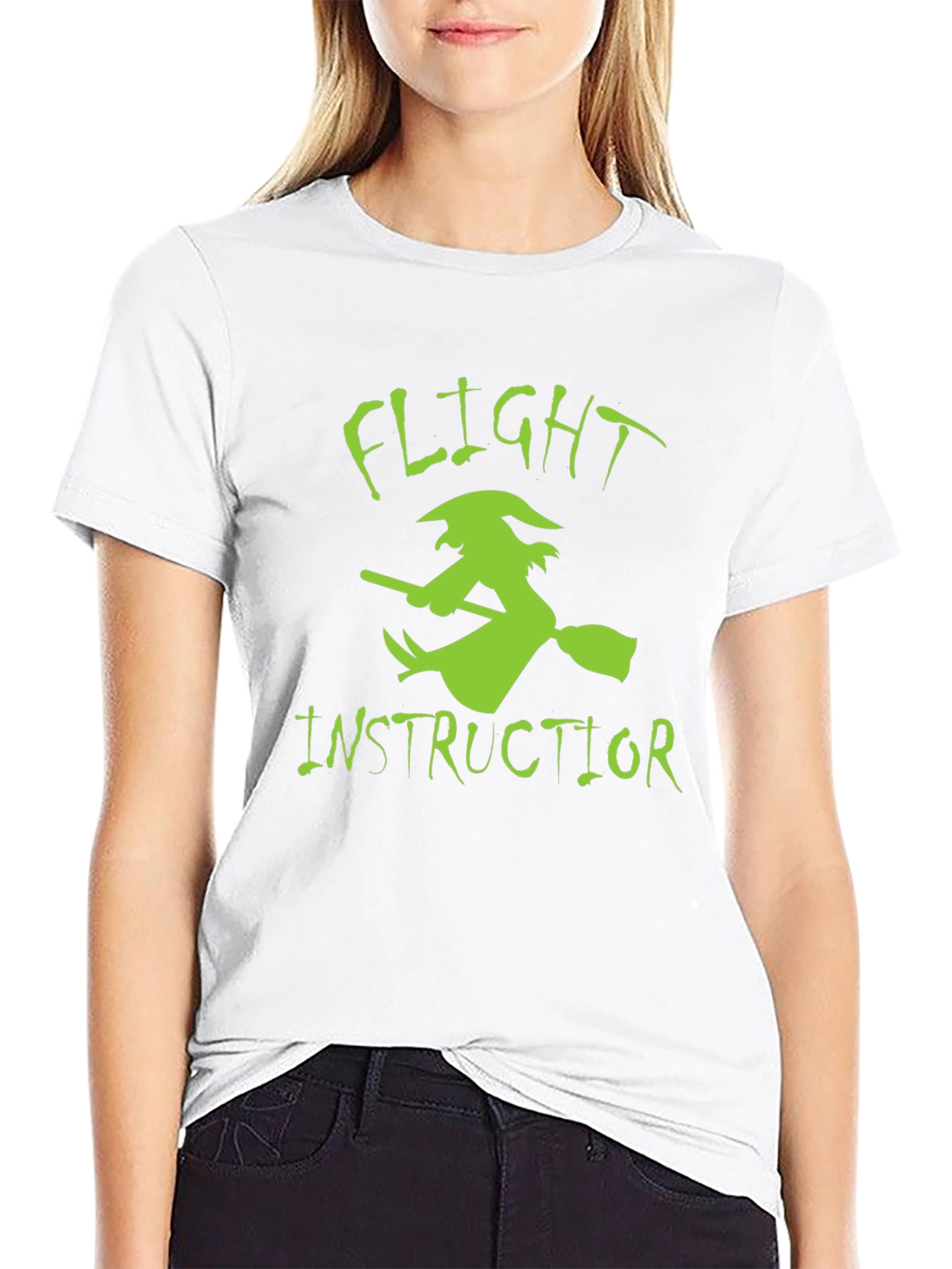 Flight Instructor Witch Graphic Tee - Halloween