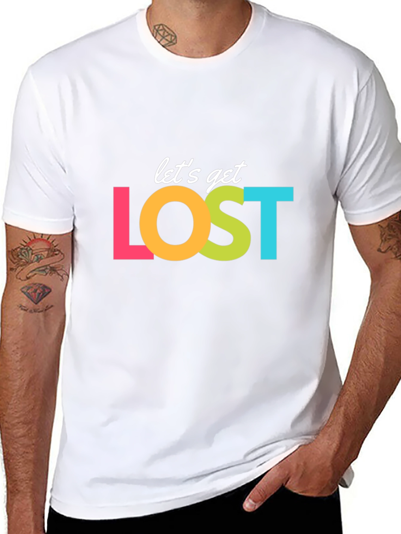 Lets Get Lost Graphic T-Shirt - Travel Ready!