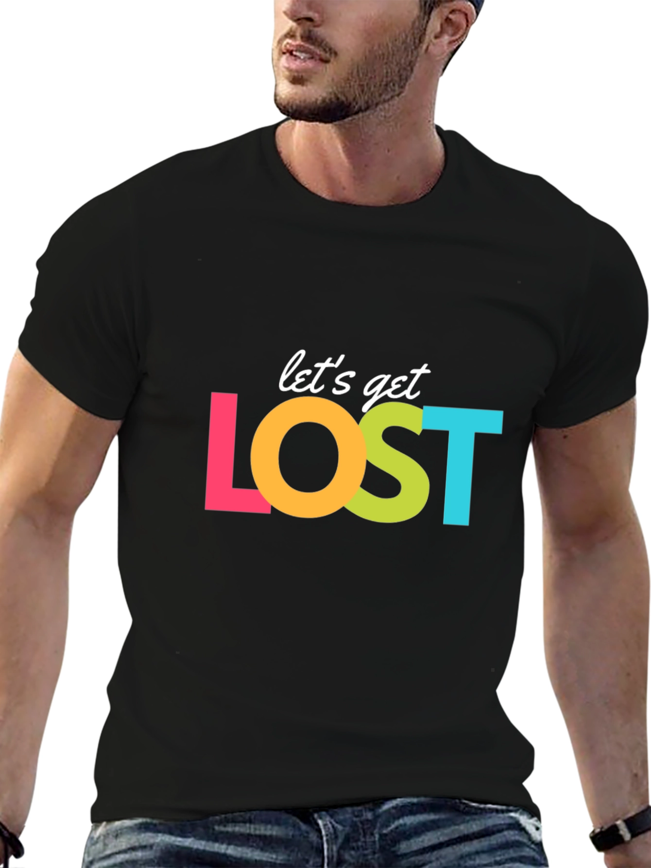 Lets Get Lost Graphic T-Shirt - Travel Ready!