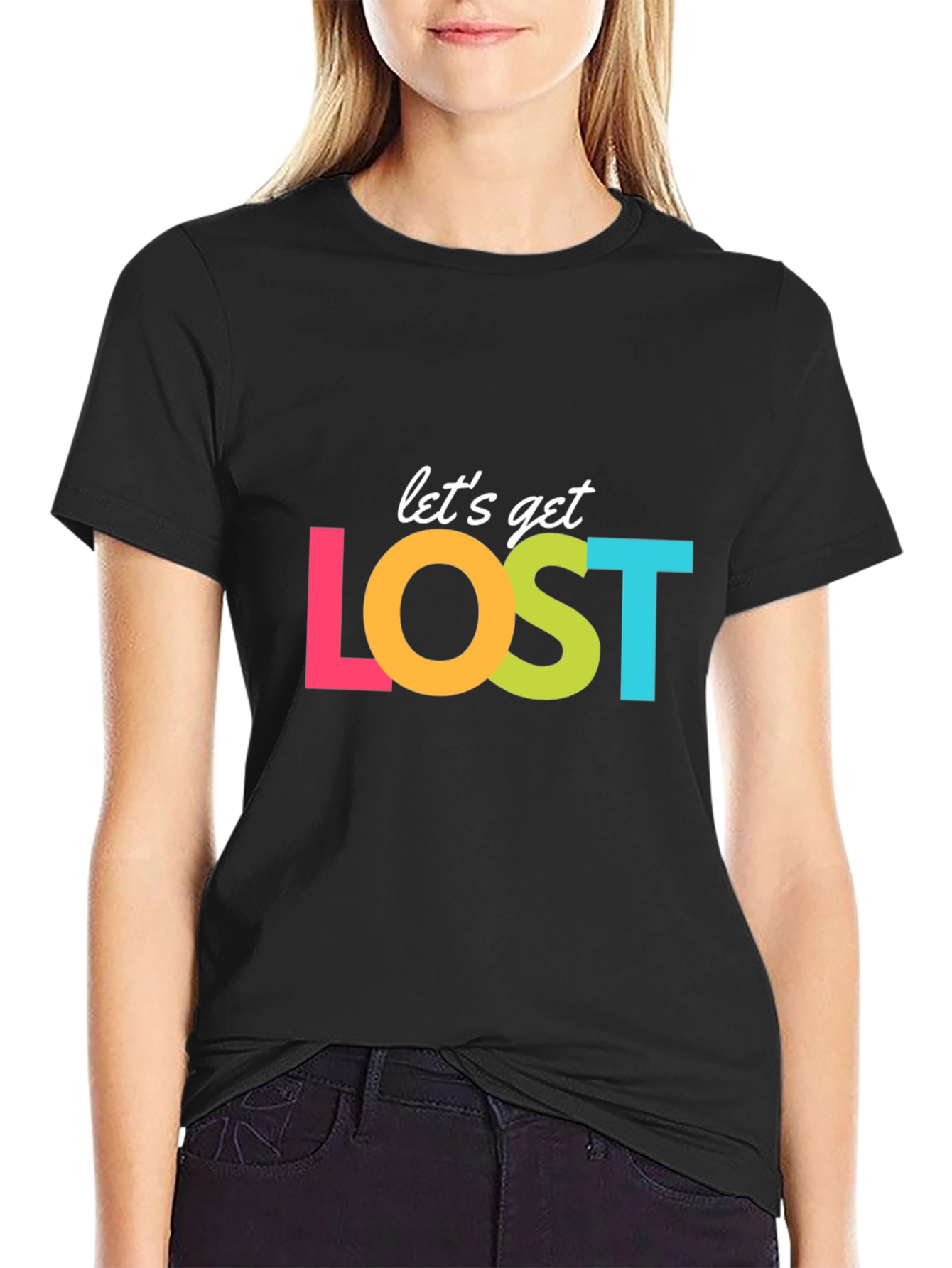 Lets Get Lost Graphic T-Shirt - Travel Ready!