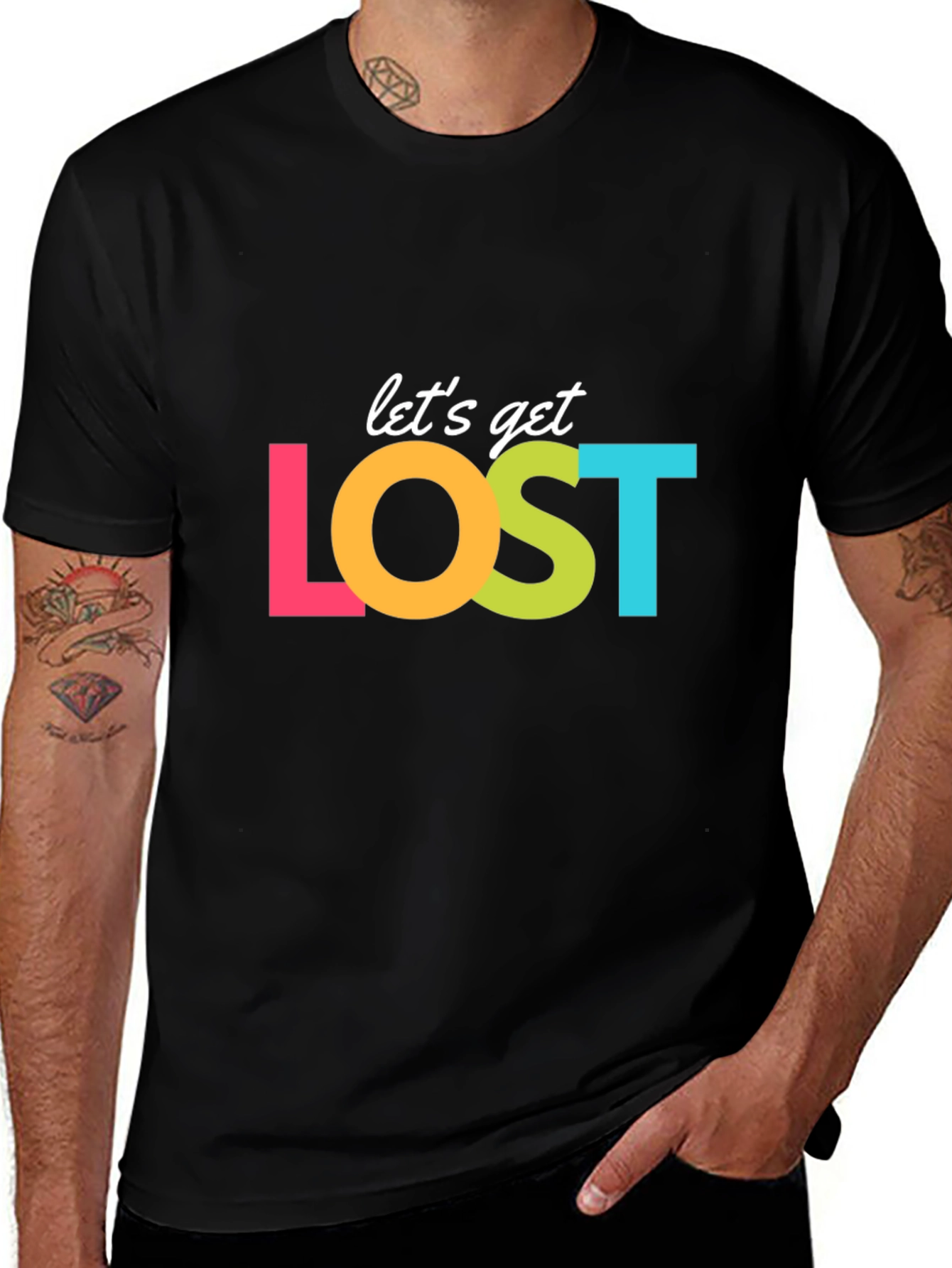 Lets Get Lost Graphic T-Shirt - Travel Ready!