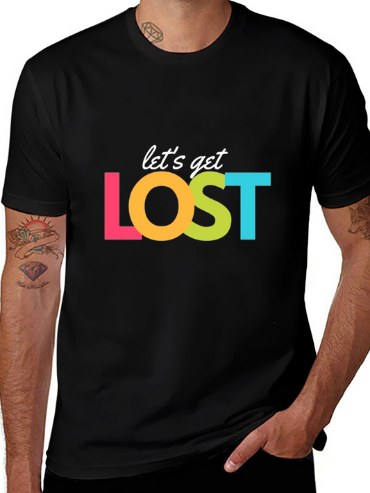 Lets Get Lost Graphic T-Shirt - Travel Ready!