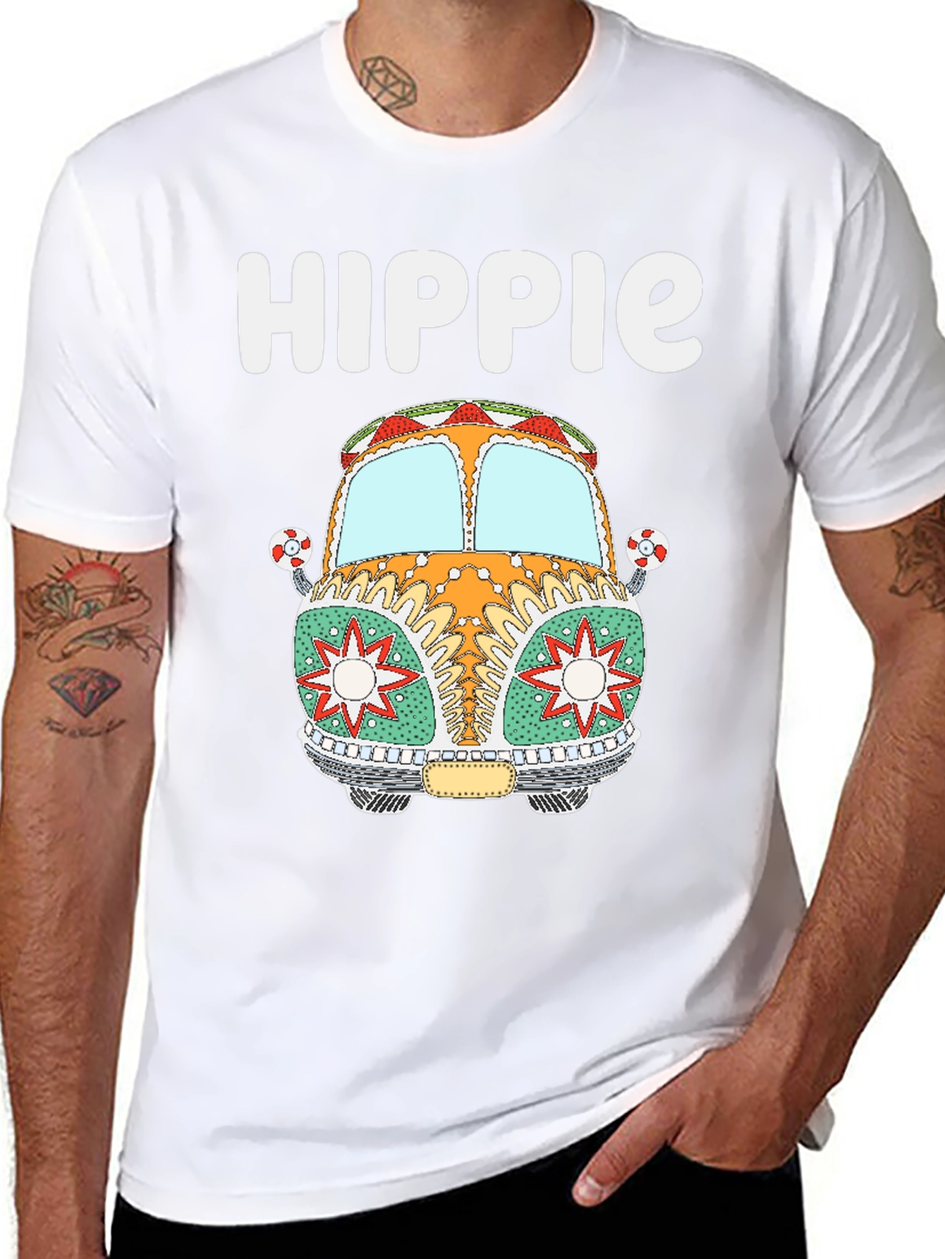 Hippie Van Graphic Tee - Retro Style