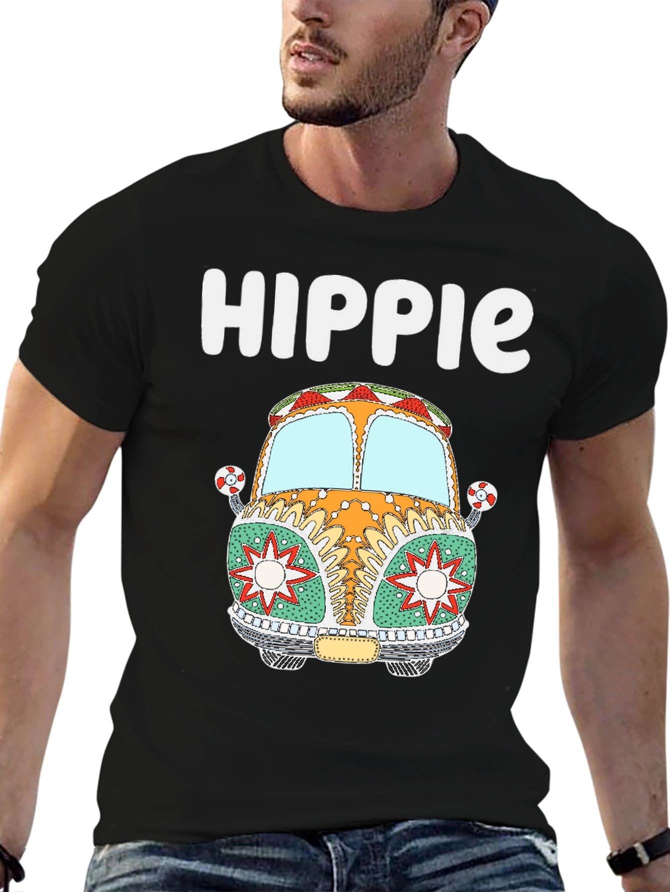Hippie Van Graphic Tee - Retro Style