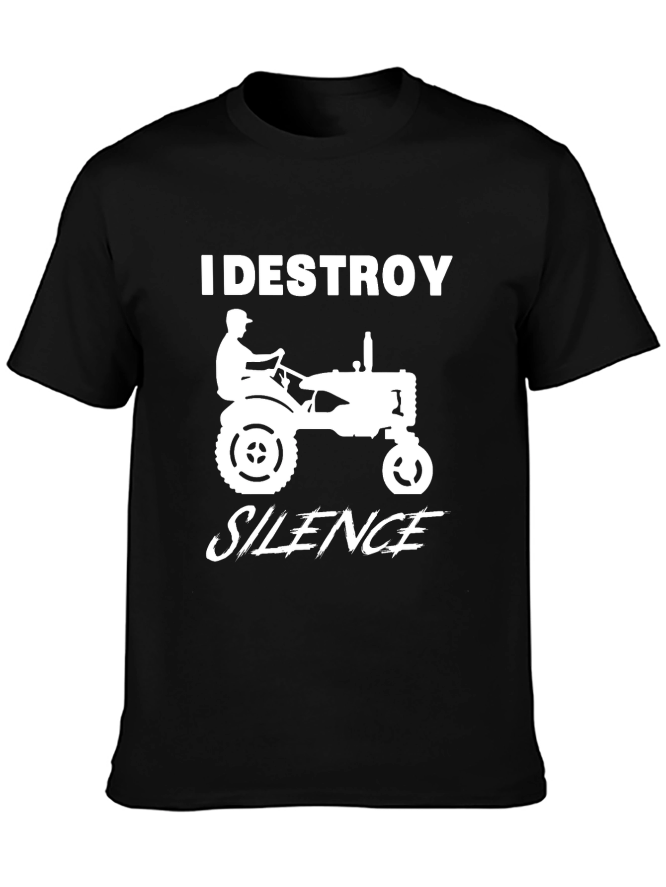 I Destroy Silence Tractor Tee