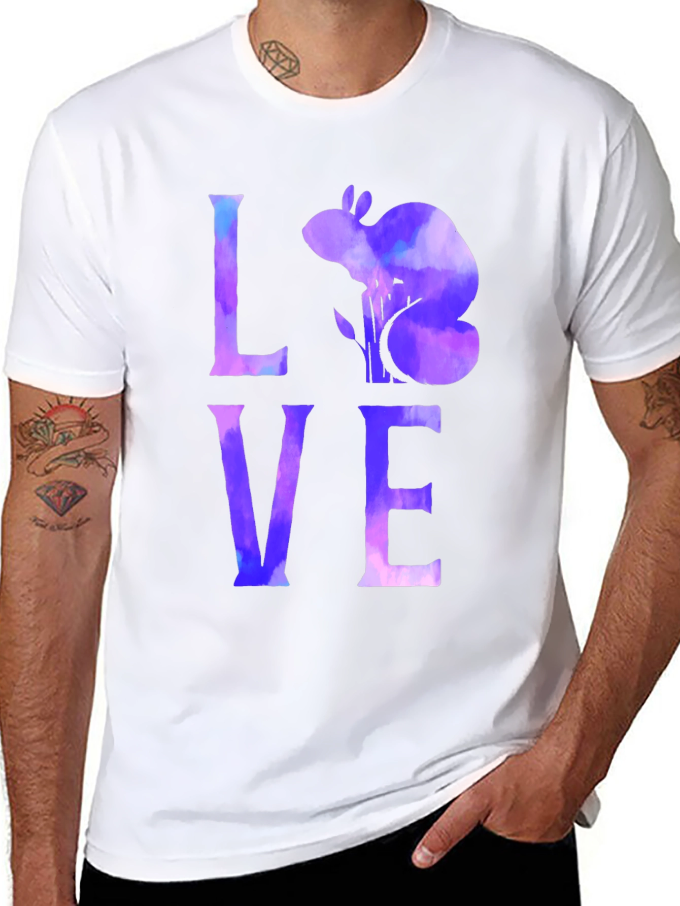 Watercolor Squirrel Love T-Shirt