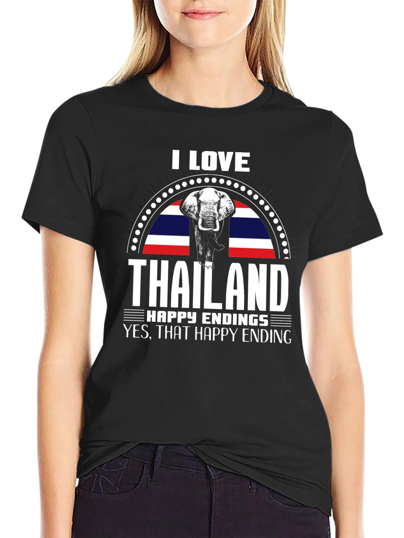 I Love Thailand T-Shirt: Elephant Design