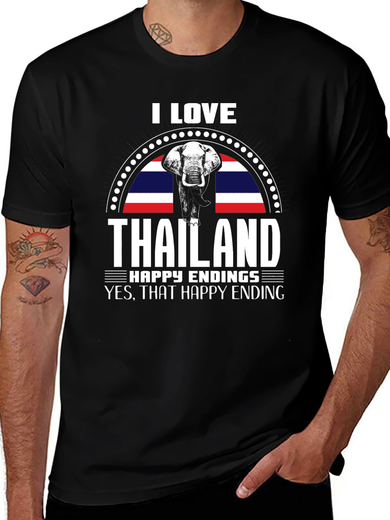 I Love Thailand T-Shirt: Elephant Design