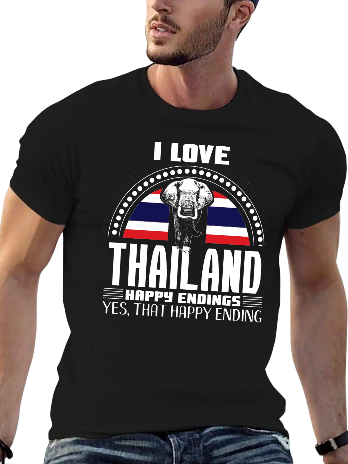 I Love Thailand T-Shirt: Elephant Design